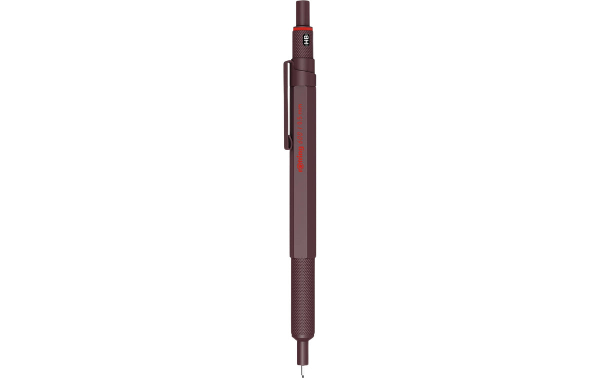 Rotring 600 Choctruffle Druckbleistift – 0,5 mm – Metall – Braun – 12er-Pack