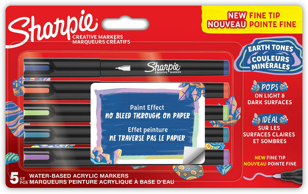 Sharpie Acrylmarker – Feine Spitze – Mehrfarbig – 5er-Set