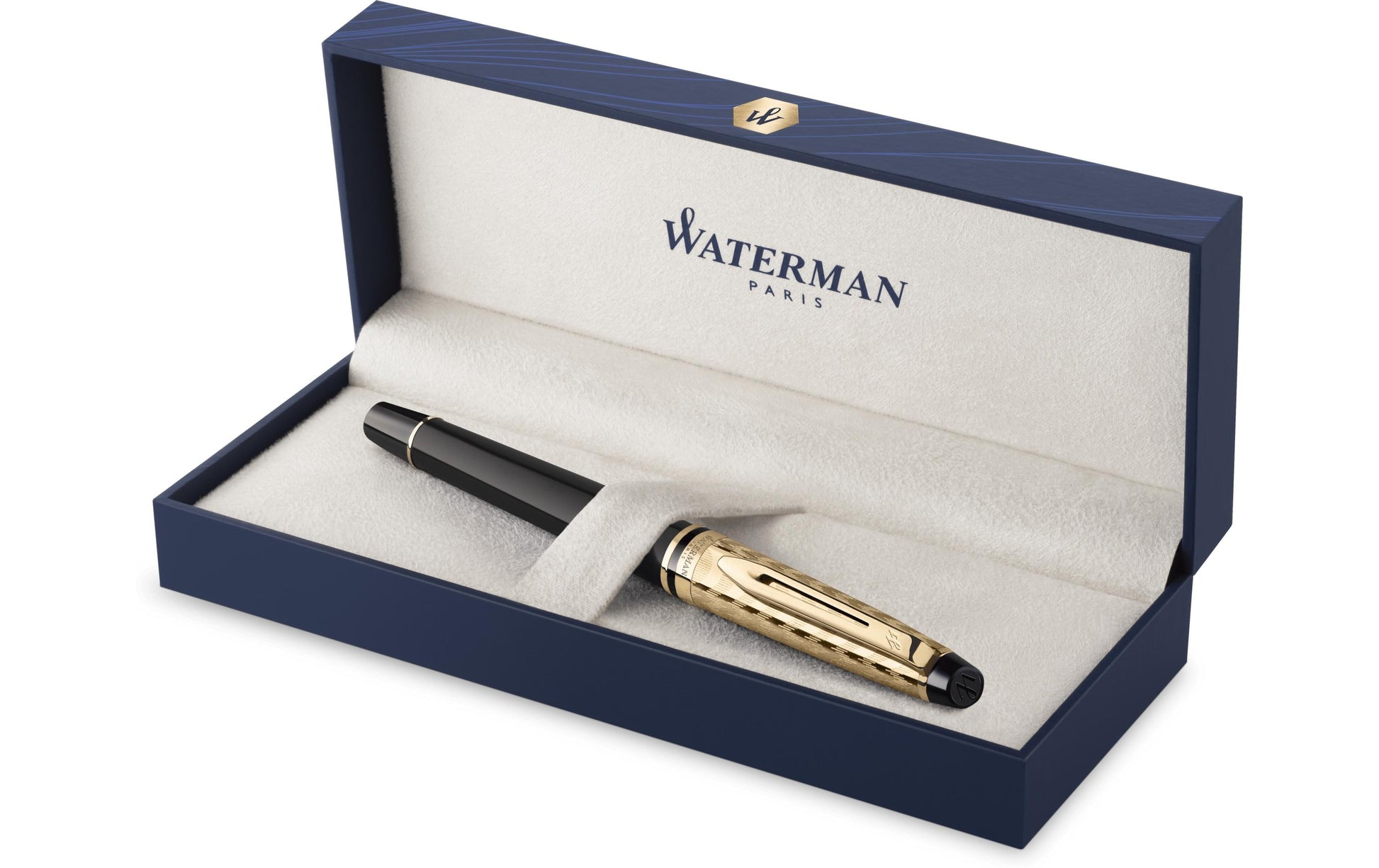 Waterman Expert Deluxe – Füllfederhalter – M – Gold/Schwarz