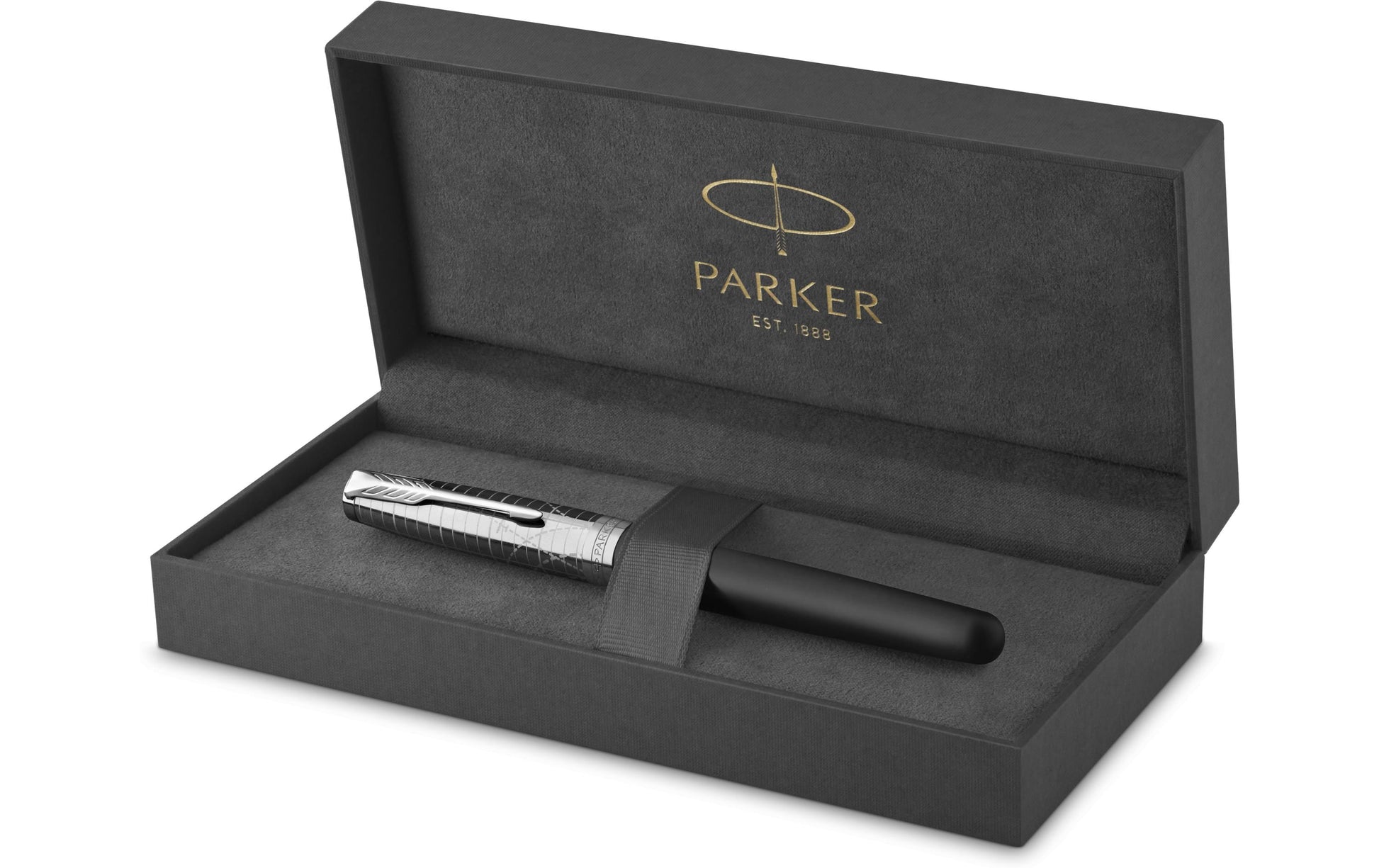 Parker Sonnet F – Tintenroller, Schwarz, Grau