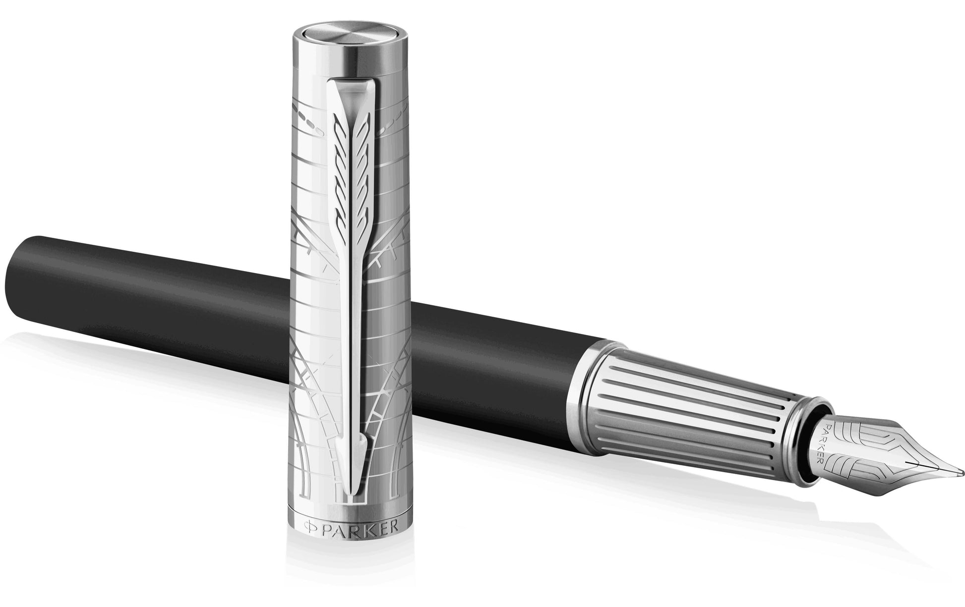 Parker Ingenuity – Füllfederhalter – M – Schwarz/Silber