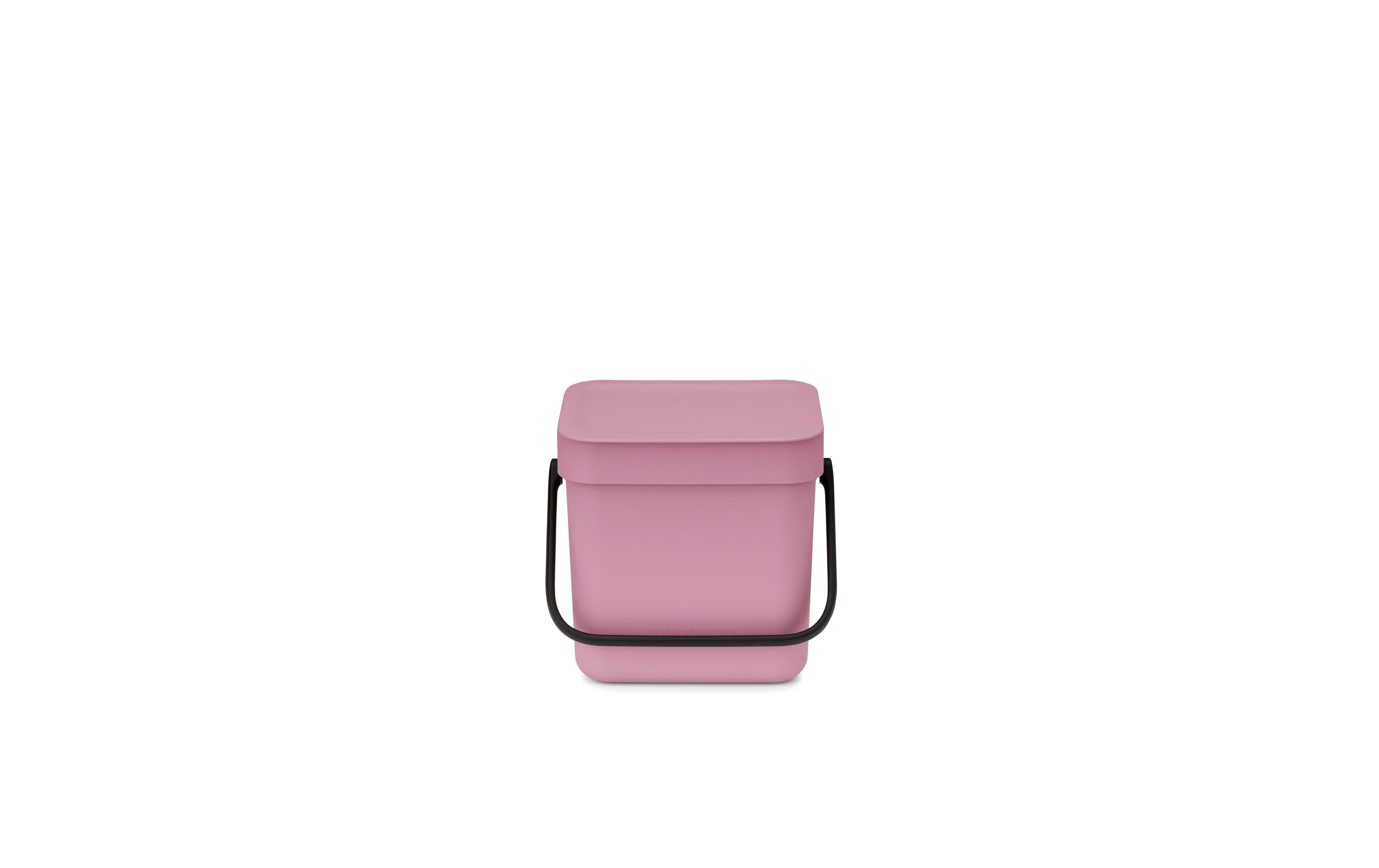 Brabantia Recyclingbox Sort & Go – 3 l – Kunststoff, rechteckig – rosa