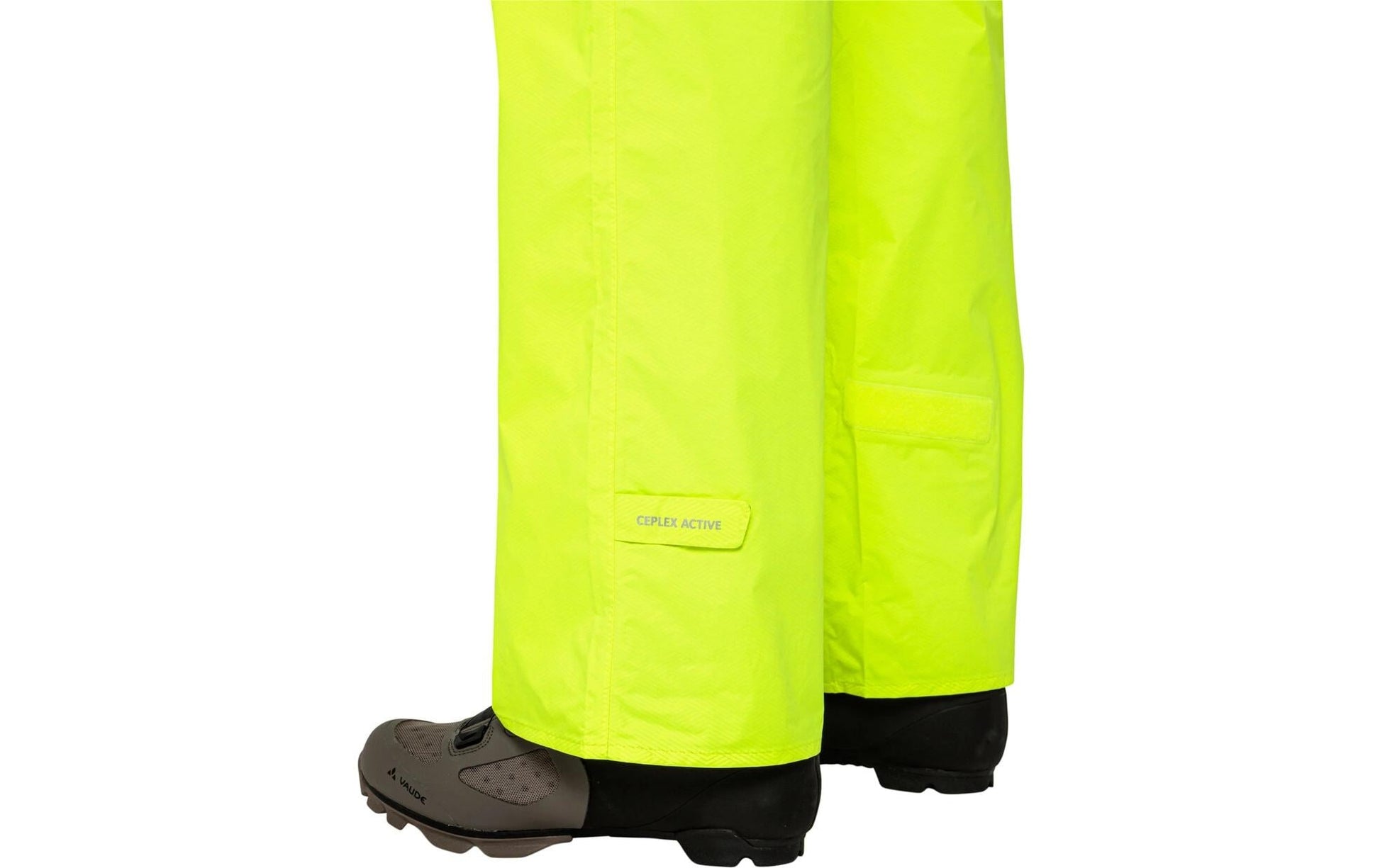 Vaude Herren Veloregenhose Drop II – Neongelb, Grösse L