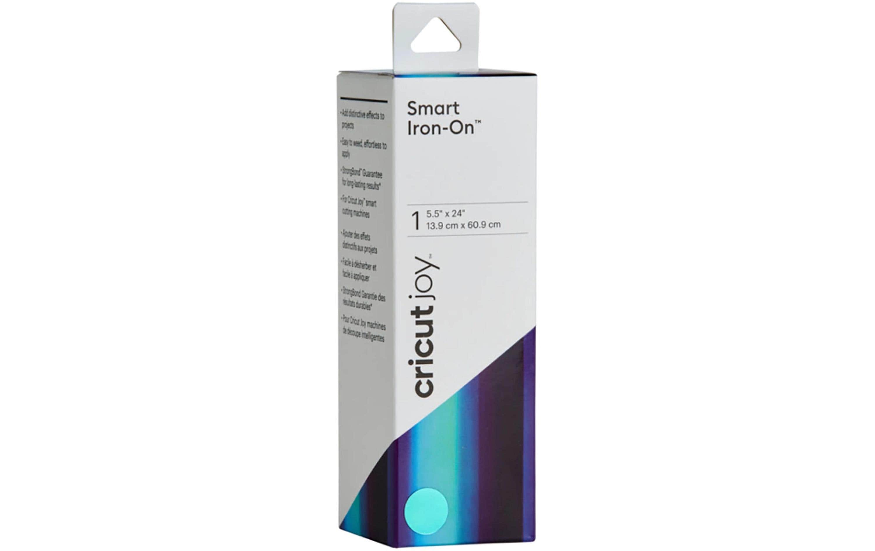 Cricut Smart-Aufbügelfolie Smart Holo – 33 × 91 cm, blau, holographisch – 1 Stück, für Cricut Maker, Cricut Explore