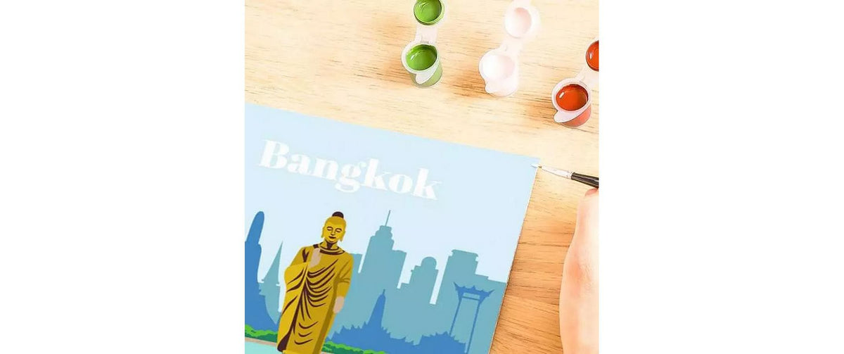 Ravensburger CreArt – Malen-nach-Zahlen-Set – Buntes Bangkok – ab 12 Jahren