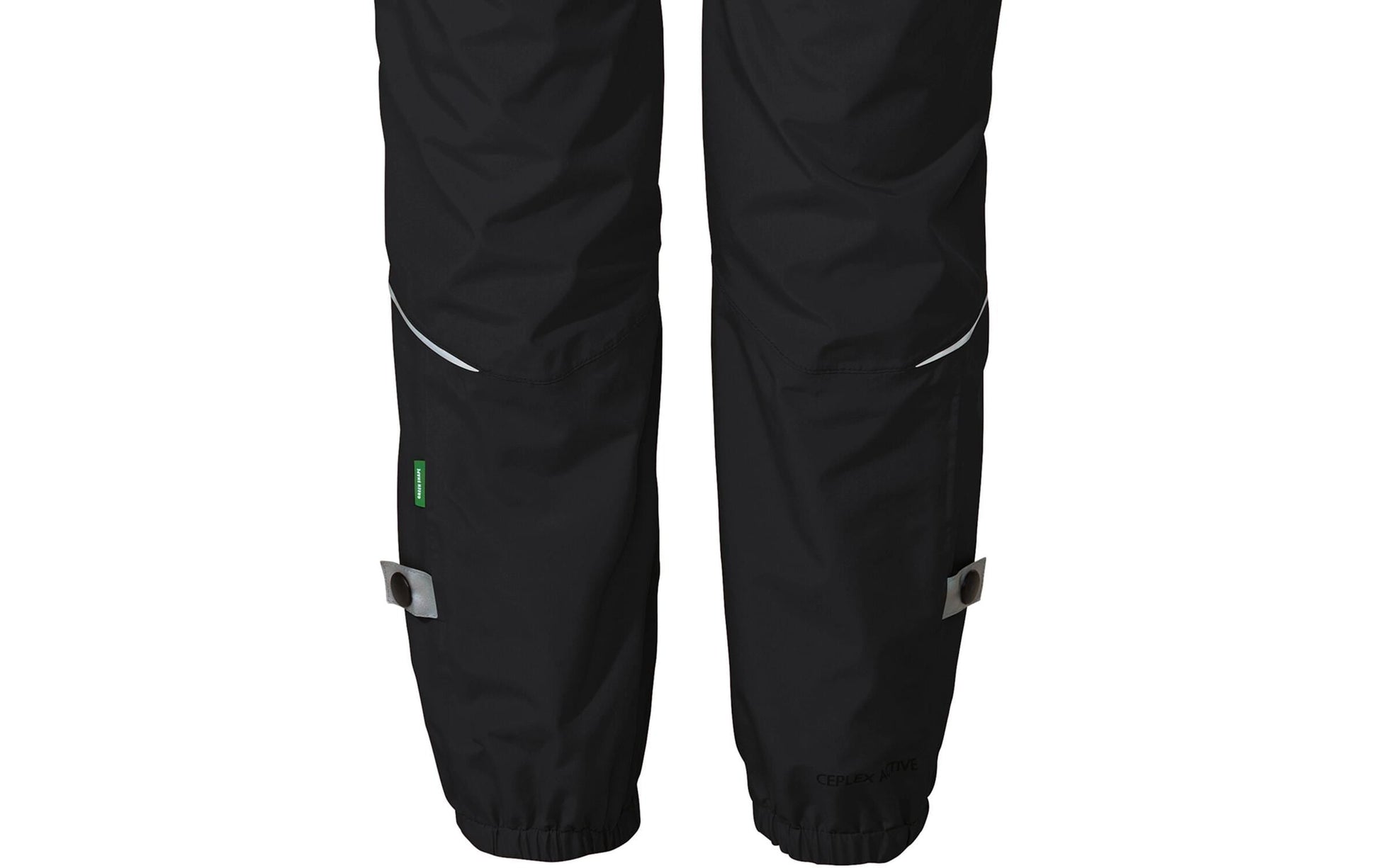 VAUDE Veloregenhose – Gr. 146/152 – Schwarz, Polyester (recycelt), PU-Membran, wasserdicht
