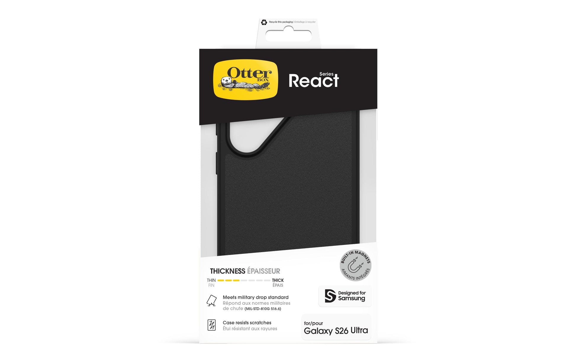 OtterBox React Magnets Marston – Backcover, MagSafe, schwarz
