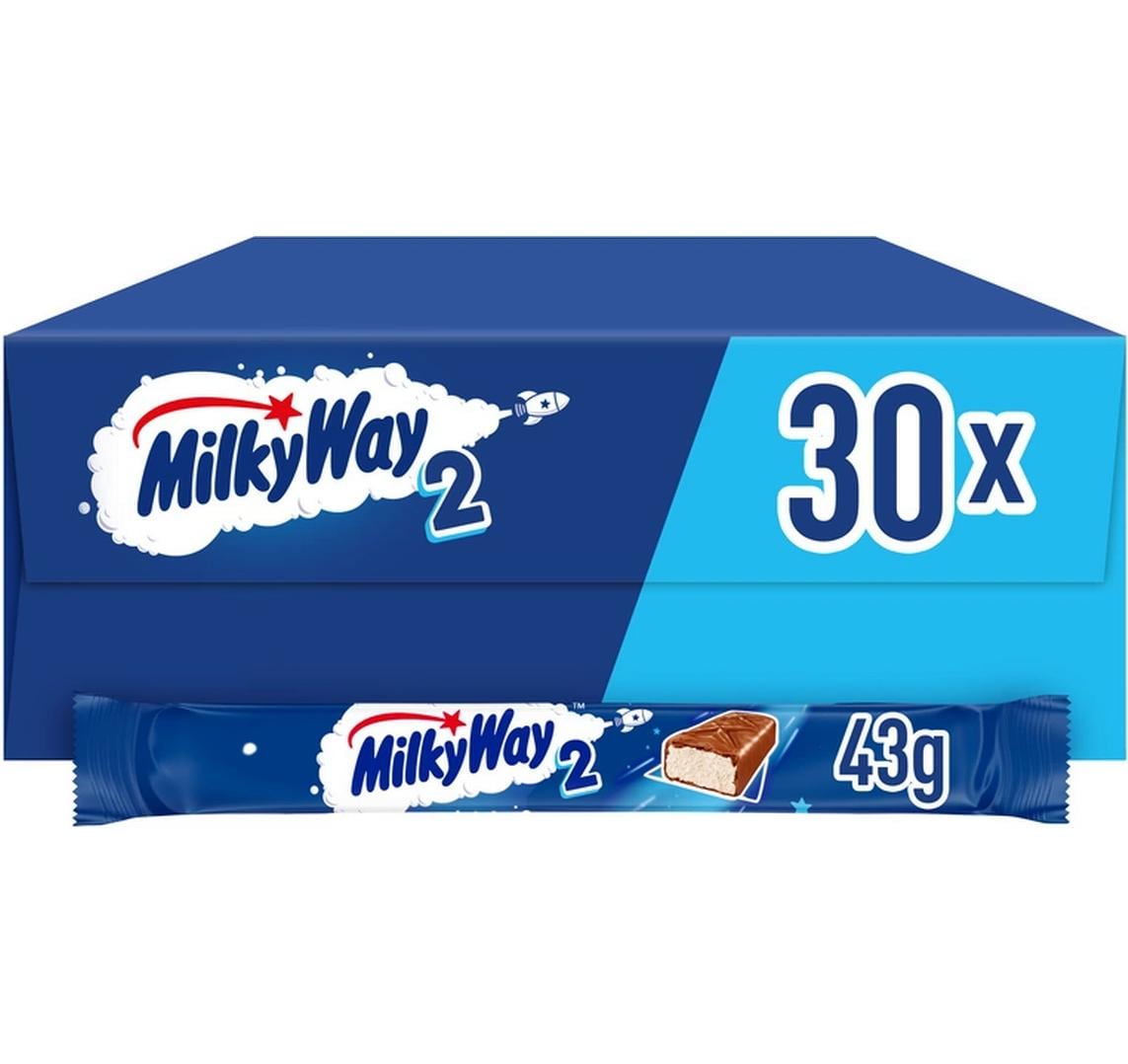 Milky Way Duo Box Schokolade – Milchschokolade, gefüllt – 30 × 43 g