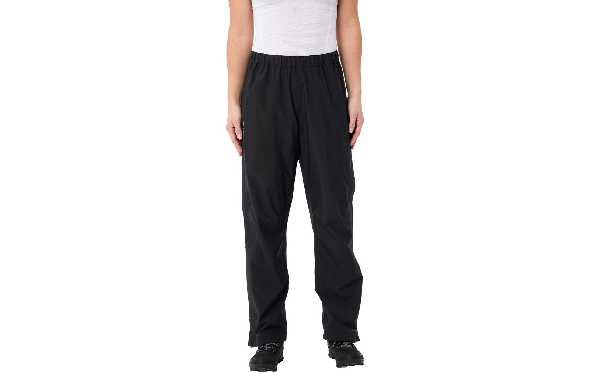 Vaude Fluid Full-Zip Velohose – Grösse 34 – Schwarz, Polyester, Damen, Lang