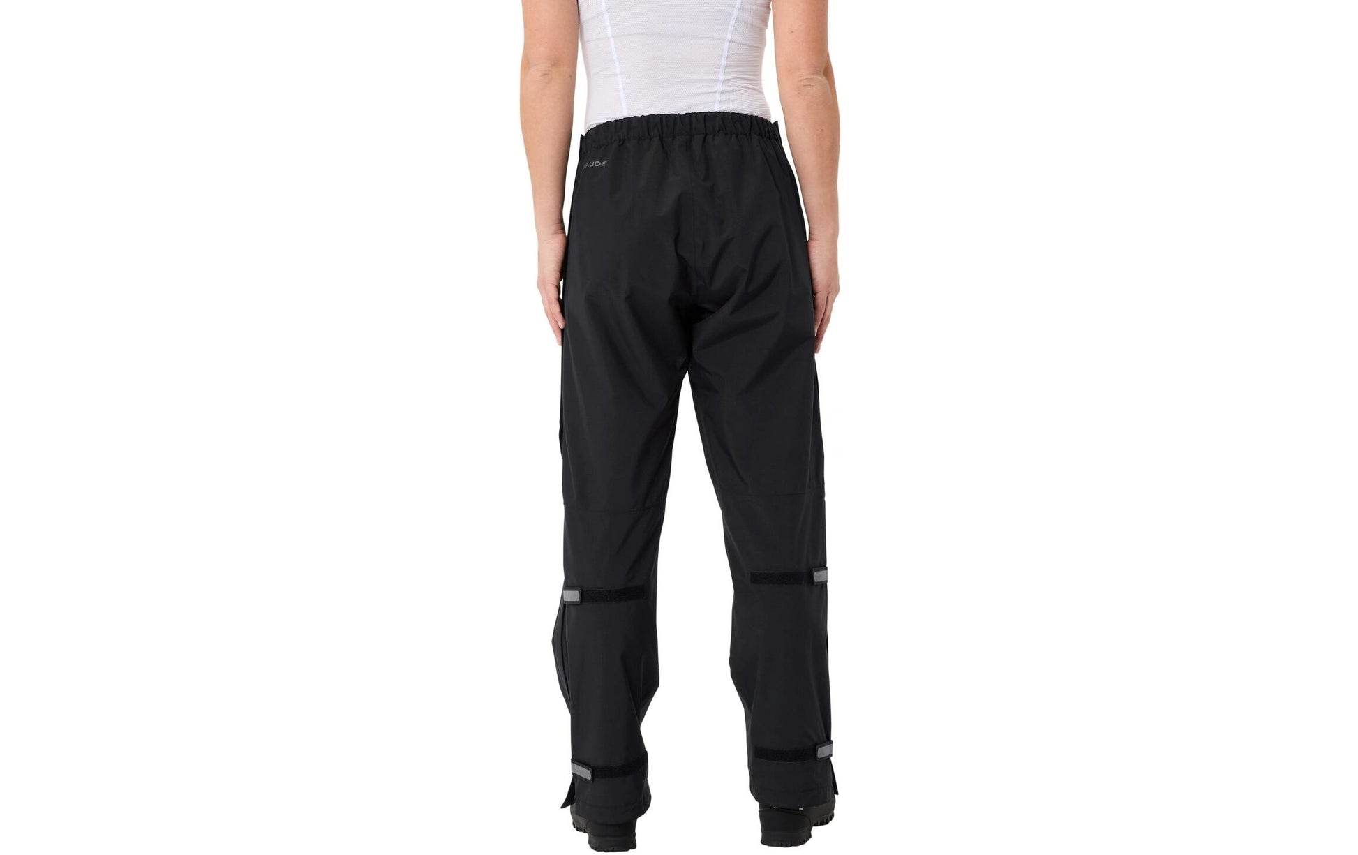 Vaude Fluid Full-Zip Velohose – Grösse 34 – Schwarz, Polyester, Damen, Lang