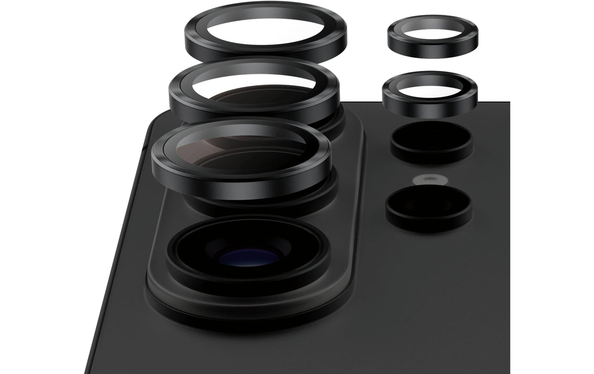 Panzerglass Ceramic Hoops – Spezial-Zubehör – Kameraschutz für Galaxy S26 Ultra, Schwarz matt/Transparent