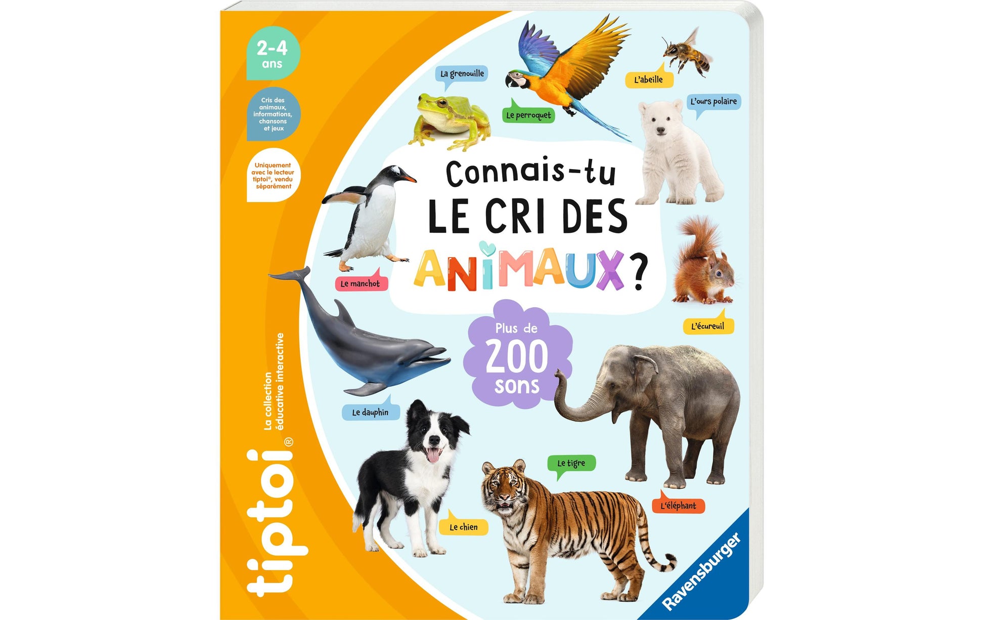 Ravensburger tiptoi – Lernbuch – Kennst du die Tierlaute?, Französisch, ab 2 Jahren