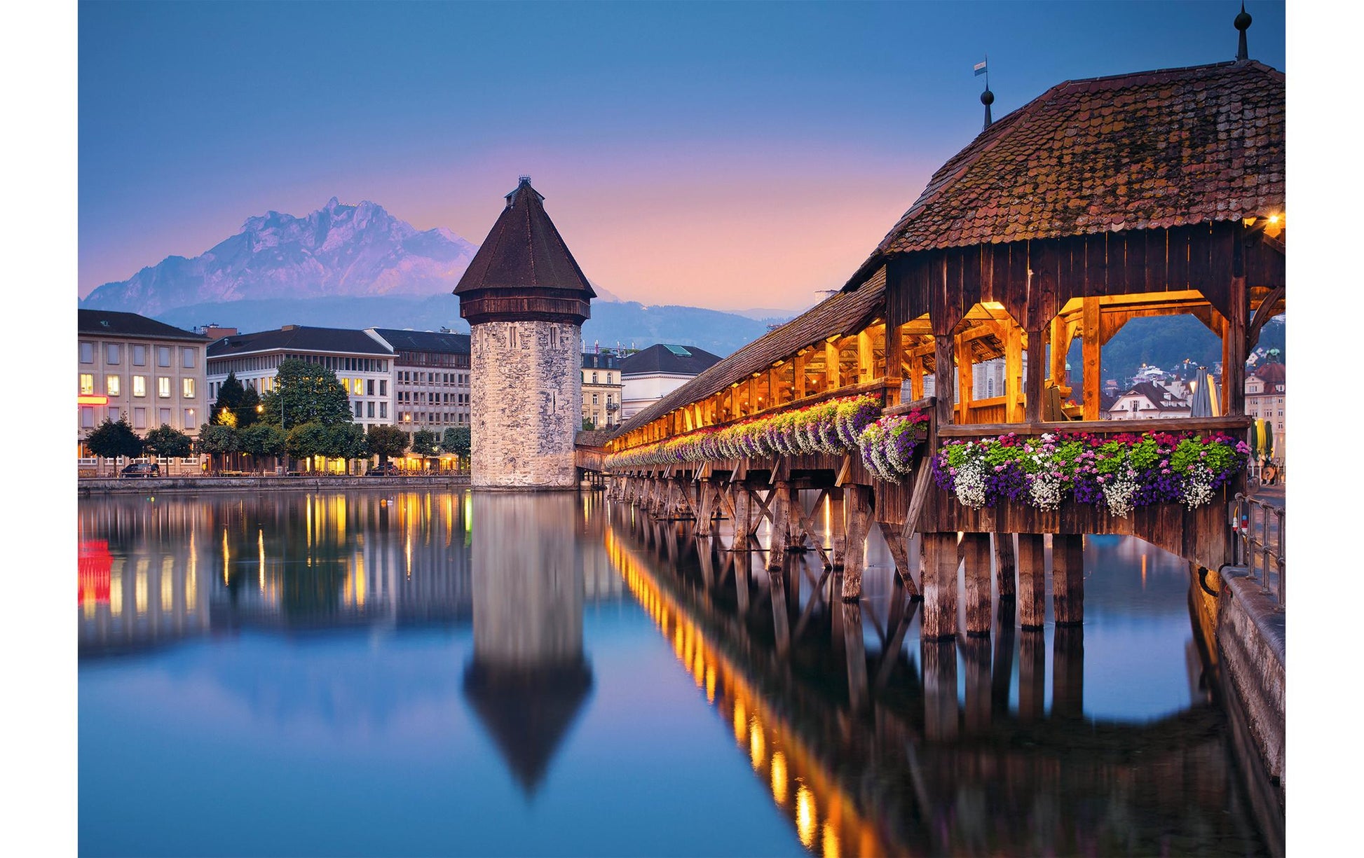 Ravensburger Puzzle Luzern Kapellbrücke – 1000 Teile – ab 14 J. – FSC