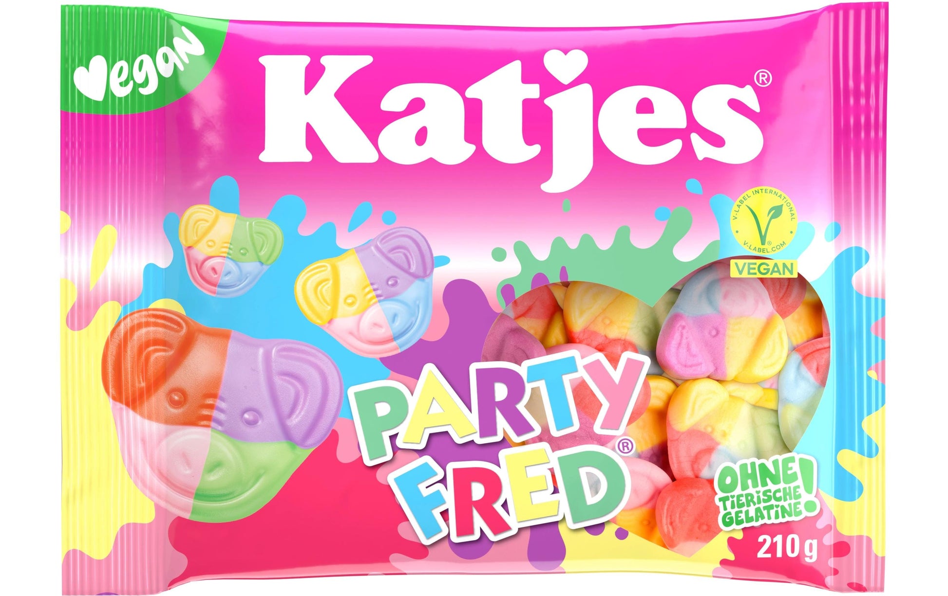 Katjes Party Fred Gummibonbons, vegan – 210 g