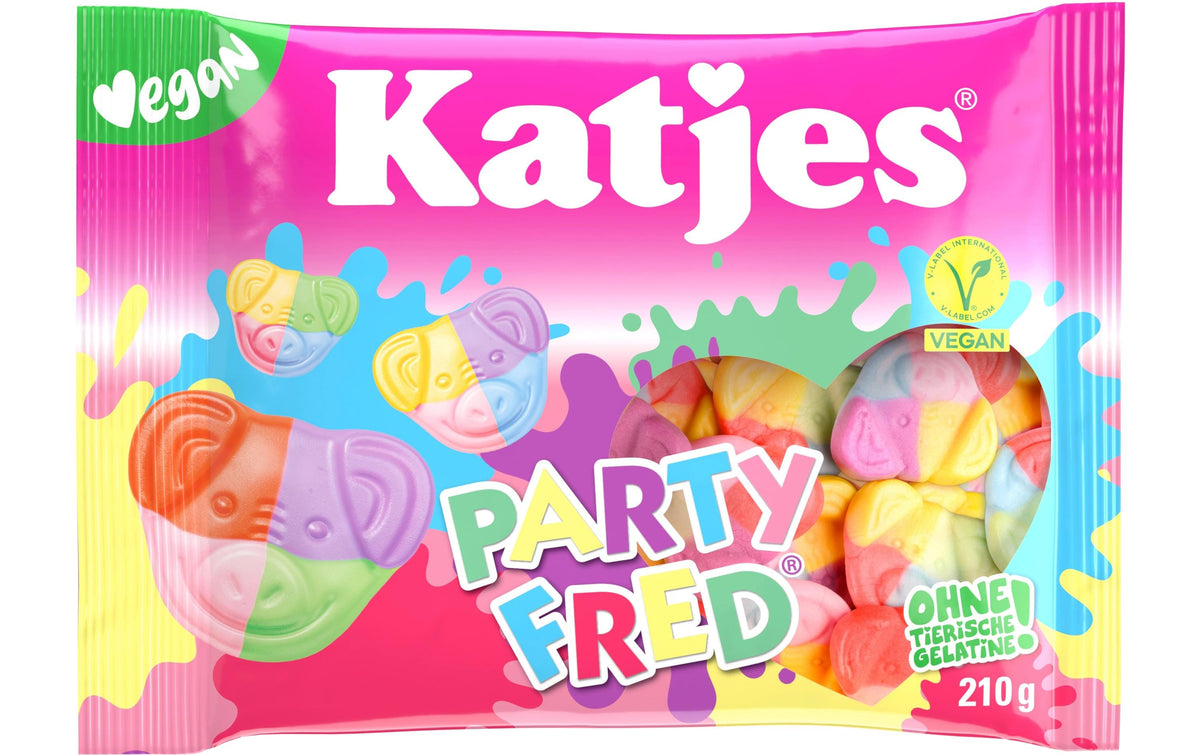 Katjes Party Fred Gummibonbons, vegan – 210 g