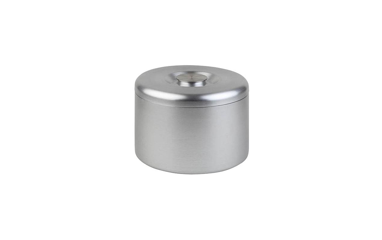 APS Weinkühler ARCTIC – Ø 27 × 20 cm, 6 l, Aluminium/Kunststoff, Grau/Silber, 300 Eiswürfel