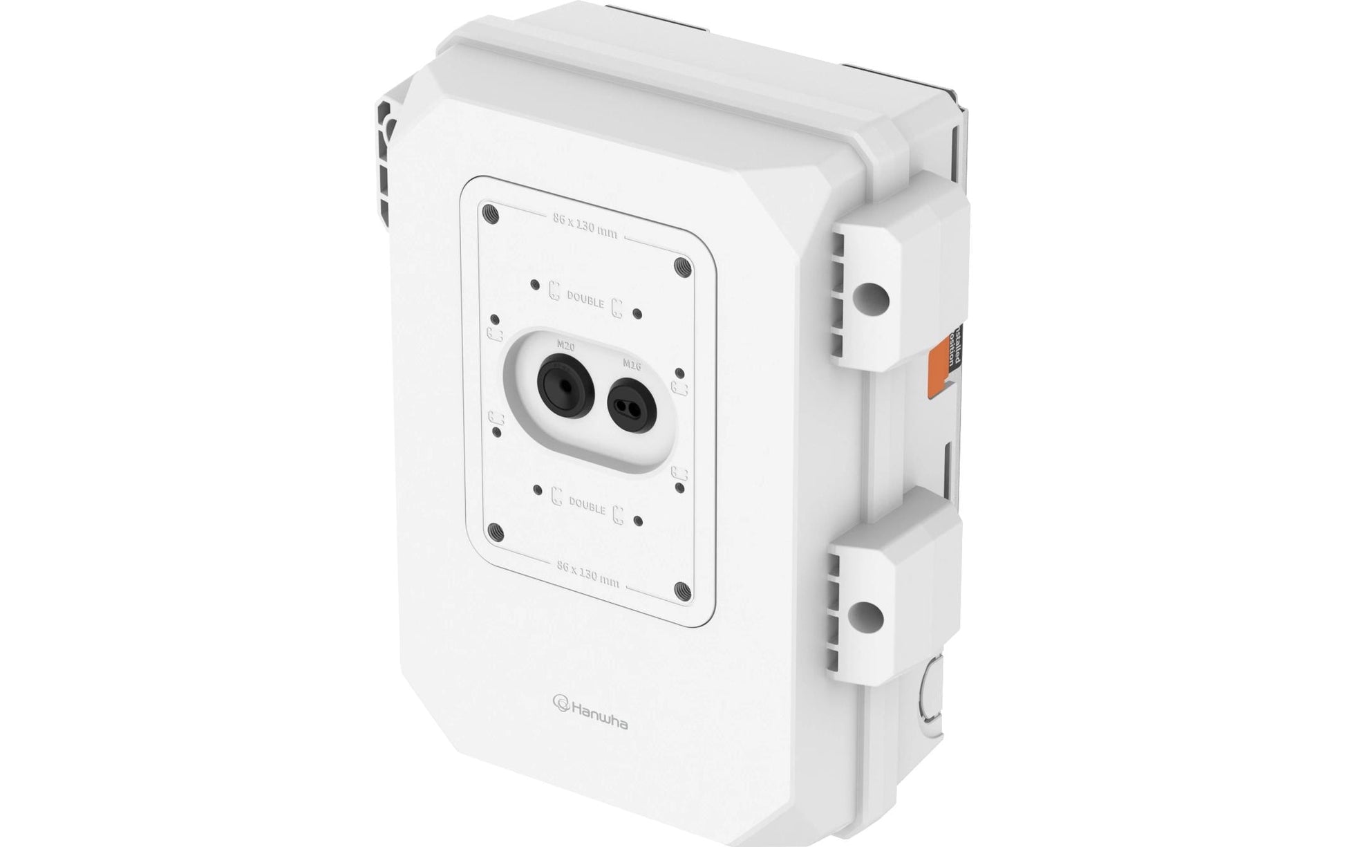 Hanwha SBP-050NBW Installationsschrank – Vandalismusschutz, Innen/Aussen – für Hanwha Kameras – Weiss
