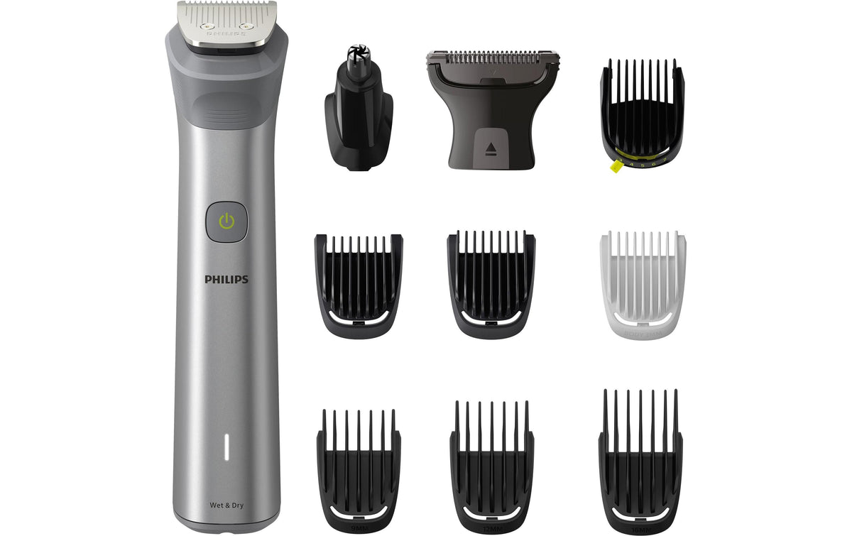 Philips All-in-one-Trimmer MG5930/15 – 11 Längeneinstellungen, 120 min Laufzeit – nass & trocken – Silber
