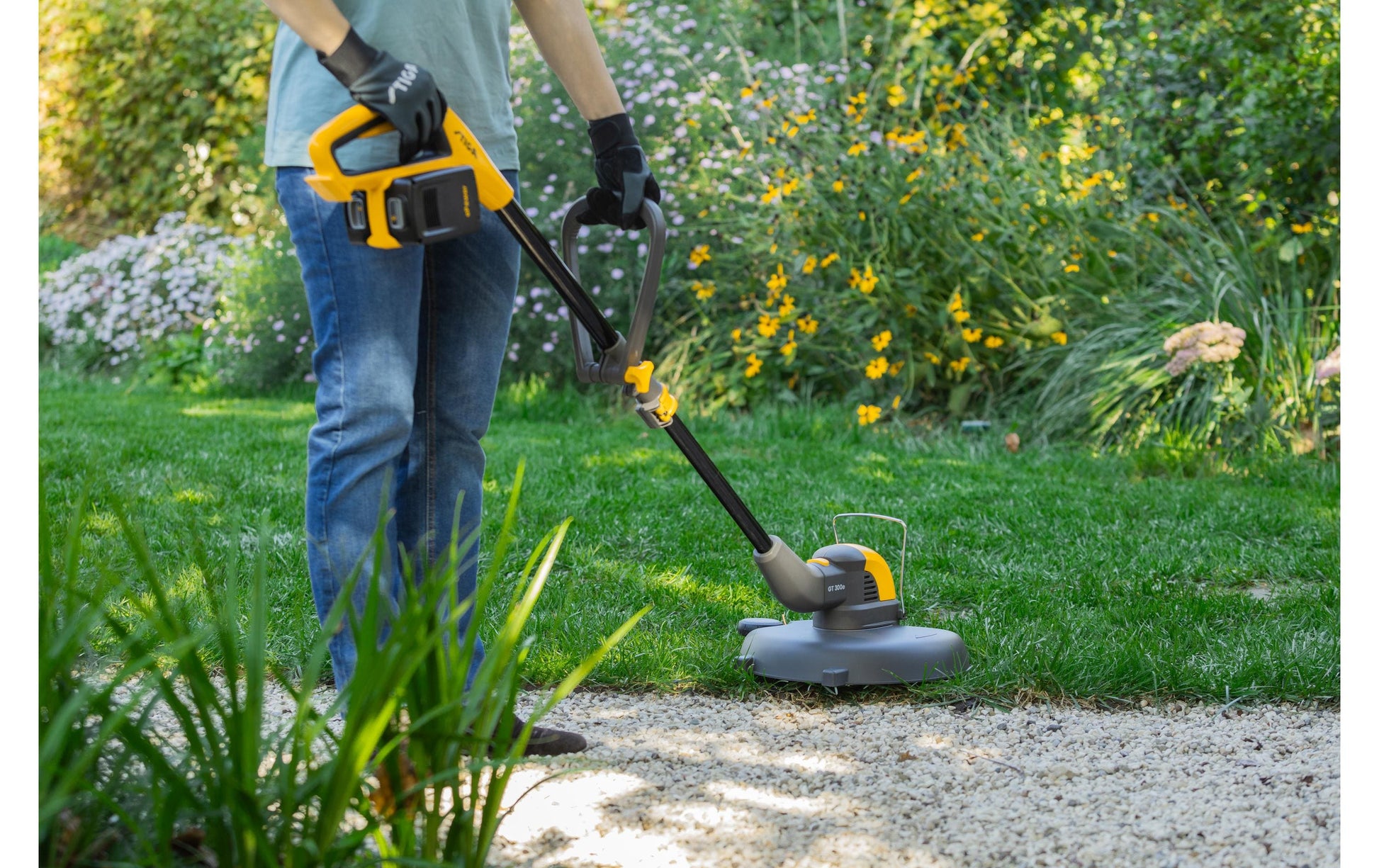 Stiga GT 300e Akku-Rasentrimmer – 40 V – Schnittbreite 30 cm – Faden – 2×2,0 Ah & Ladegerät – STIGA ePower