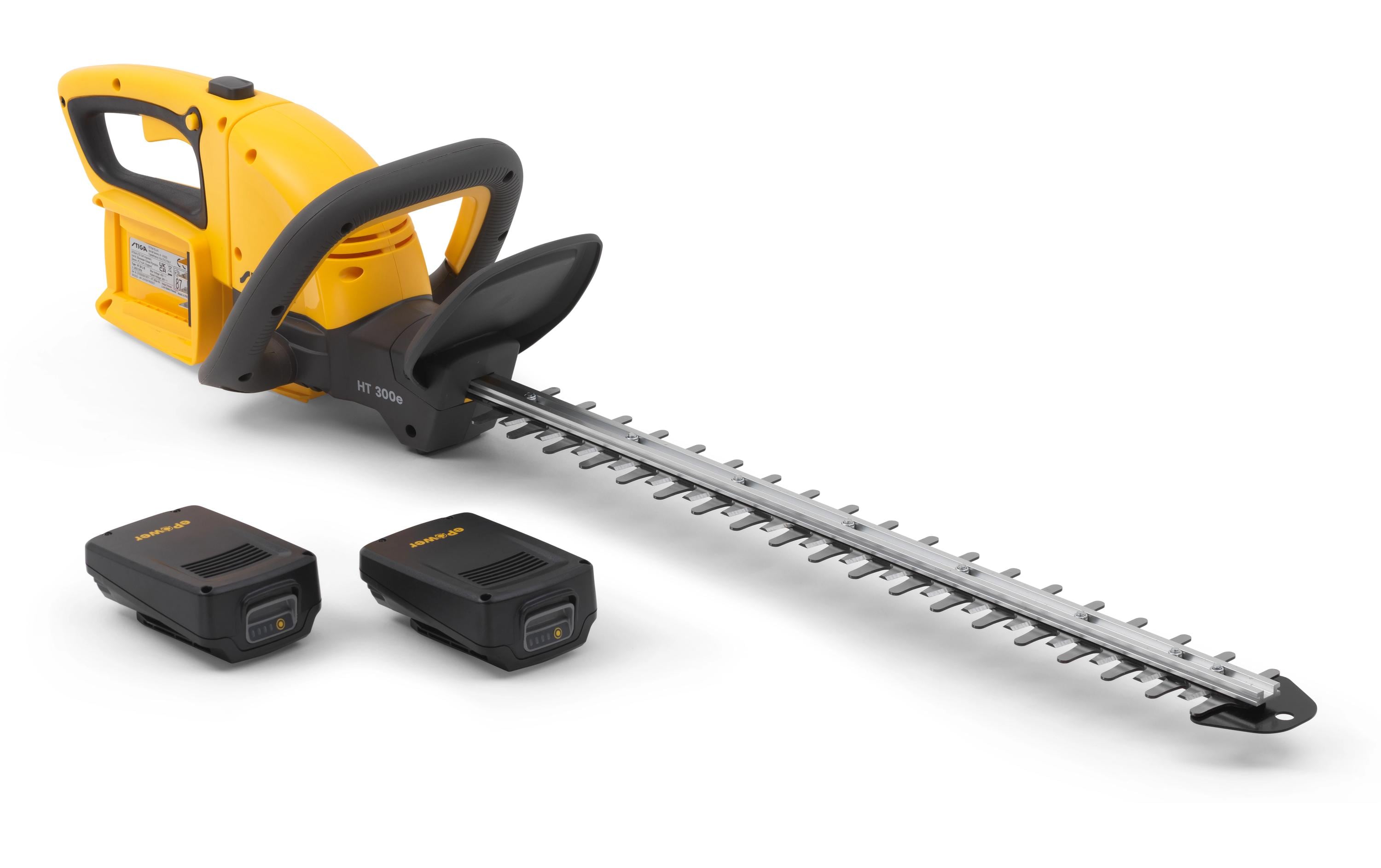 Stiga HT 300e Akku-Heckenschere – Schwertlänge 540 mm – 2×40 Wh & Ladegerät – STIGA ePower