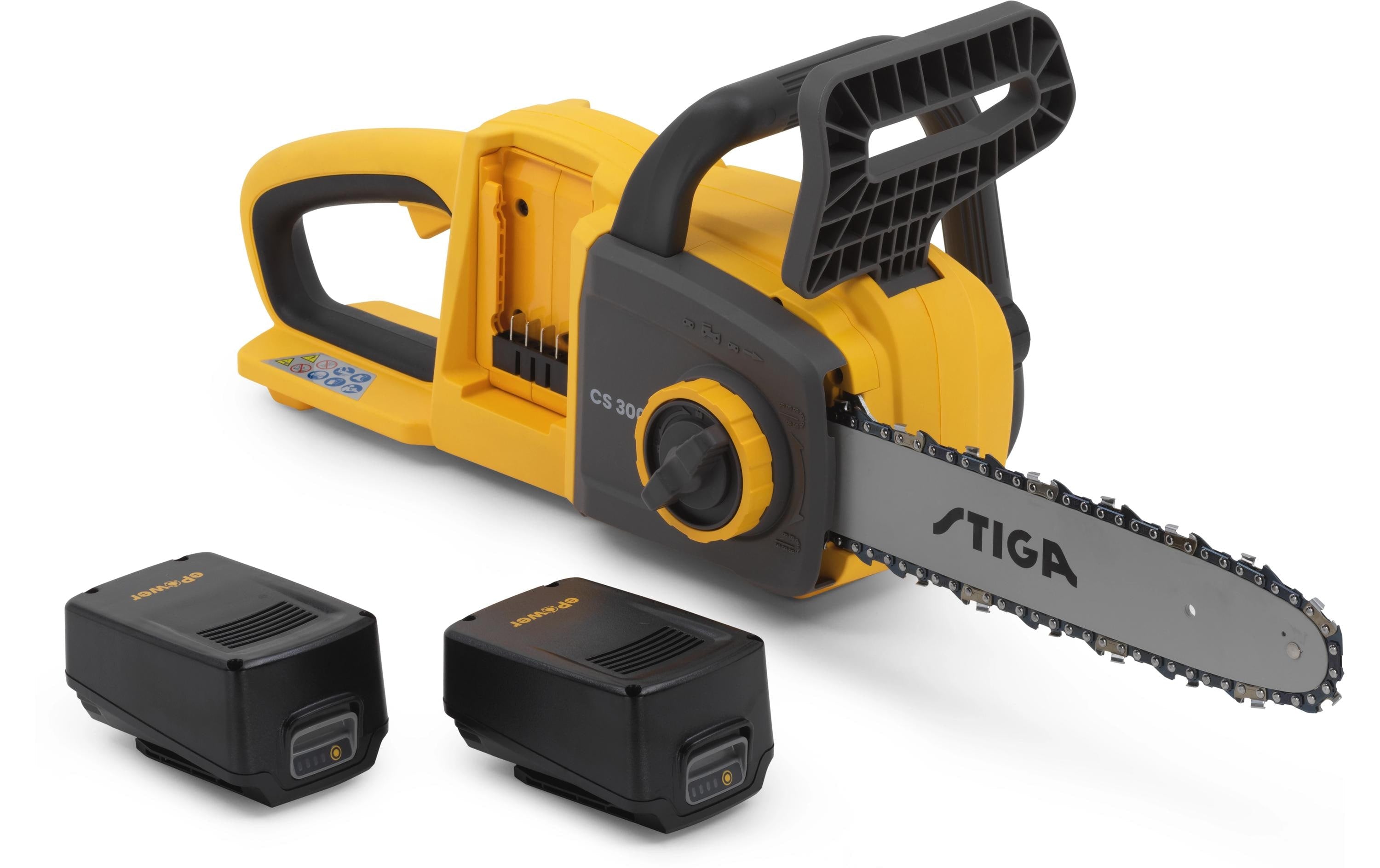 Stiga CS 300e Akku-Kettensäge – Schwertlänge 300 mm – 2 Akkus & Ladegerät – STIGA ePower
