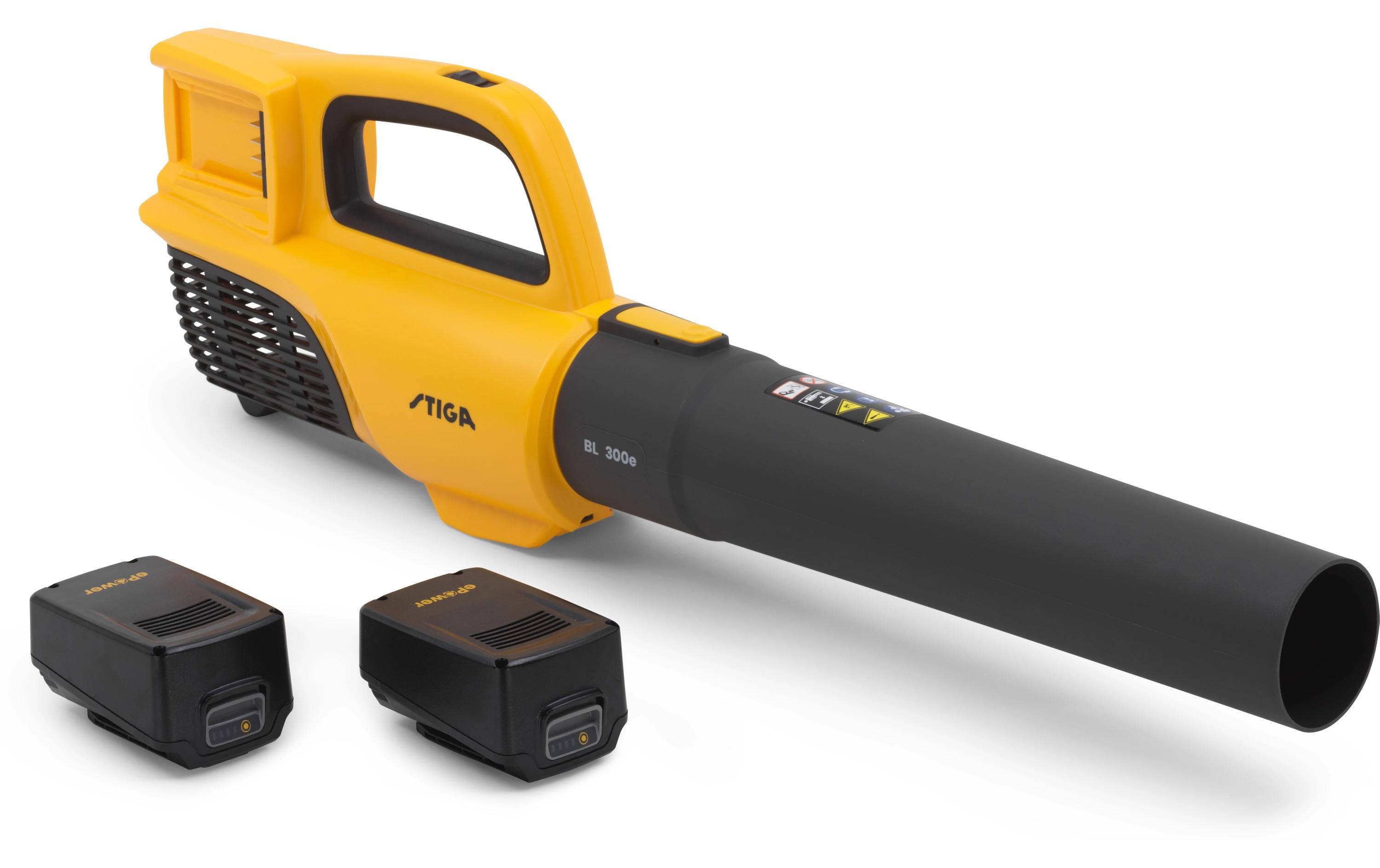 Stiga BL 300e Akku-Laubbläser – 80 Wh – Luftstrom 43 km/h – 2 Akkus & Ladegerät – STIGA ePower