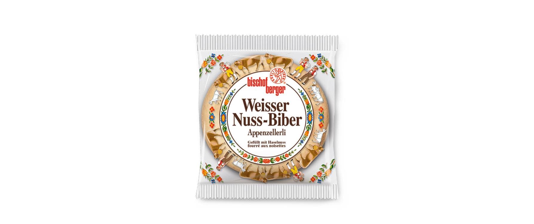 Bischofberger Weisser Nuss-Biber Guetzli – 60 g