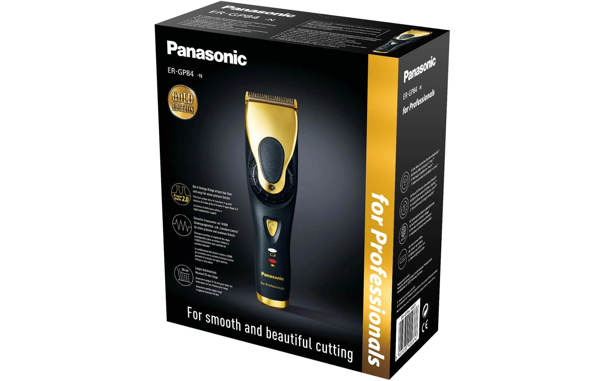Panasonic Haarschneidemaschine ER-GP84 – nass/trocken, Akku 50 min – Gold
