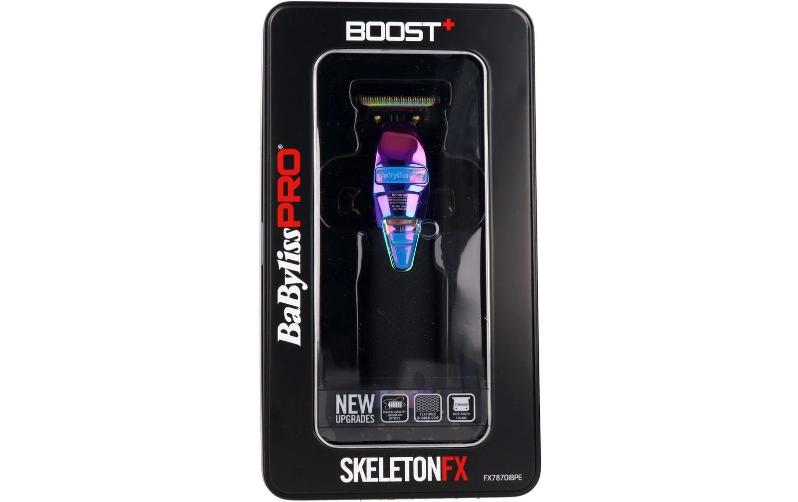 BaByliss PRO Trimmer Boost Chameleon – Li-Ion-Akku, 180 min Laufzeit – Titan-Klingen, Schwarz