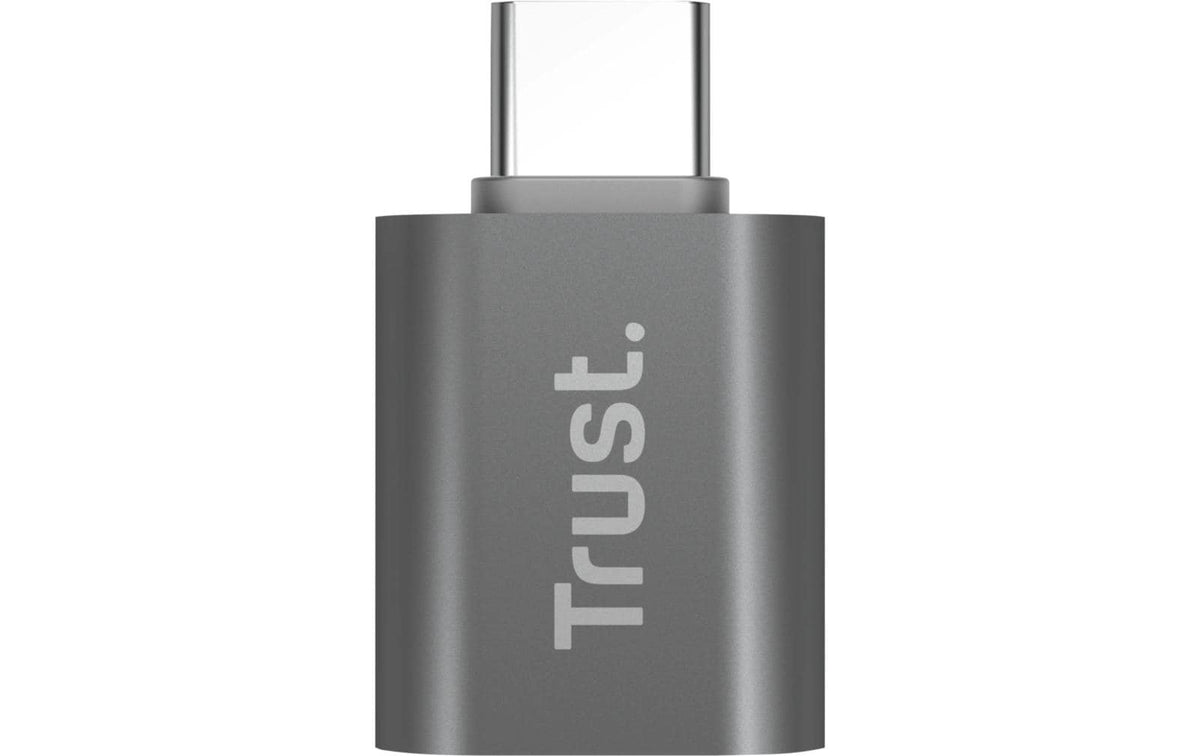 Trust Calyx USB-C zu USB-A Adapter – USB 2.0 (480 Mbit/s), Grau