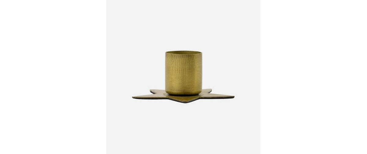 Society of Lifestyle House Doctor Stage Kerzenhalter – Metall, Gold – Ø 6 × 3 cm – 6-teilig