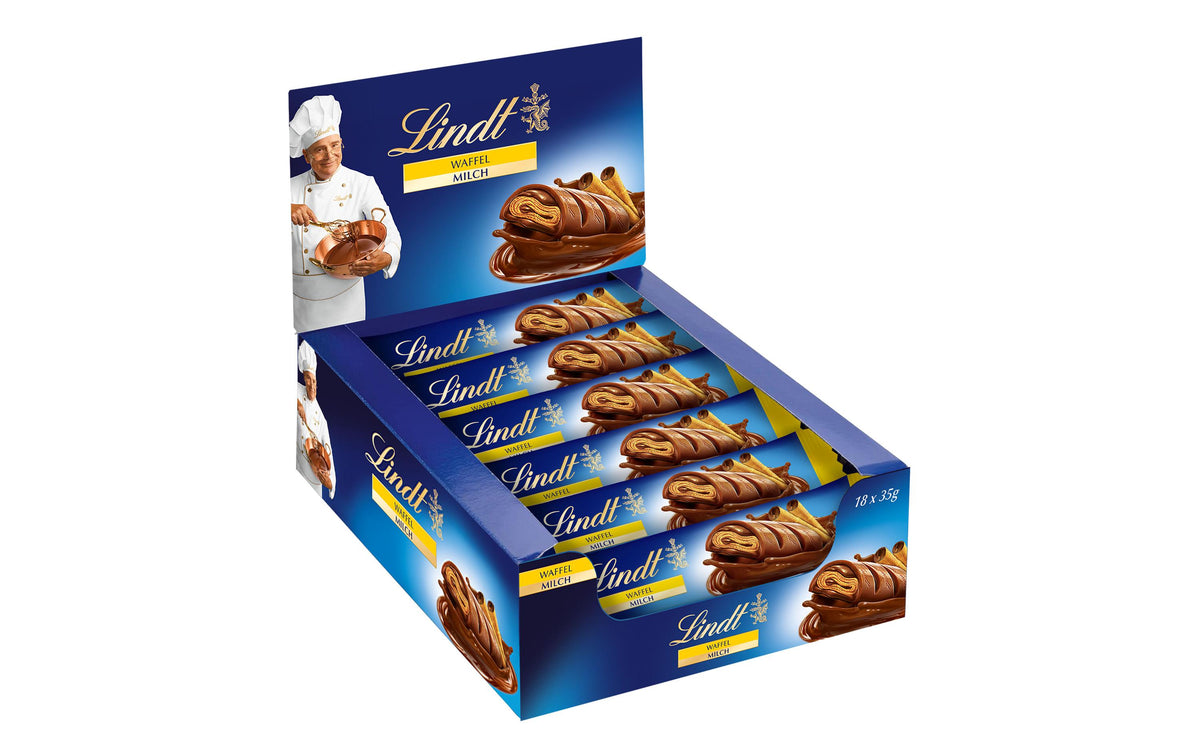 Lindt Schokoriegel – Milch & Haselnuss – 18 × 35 g
