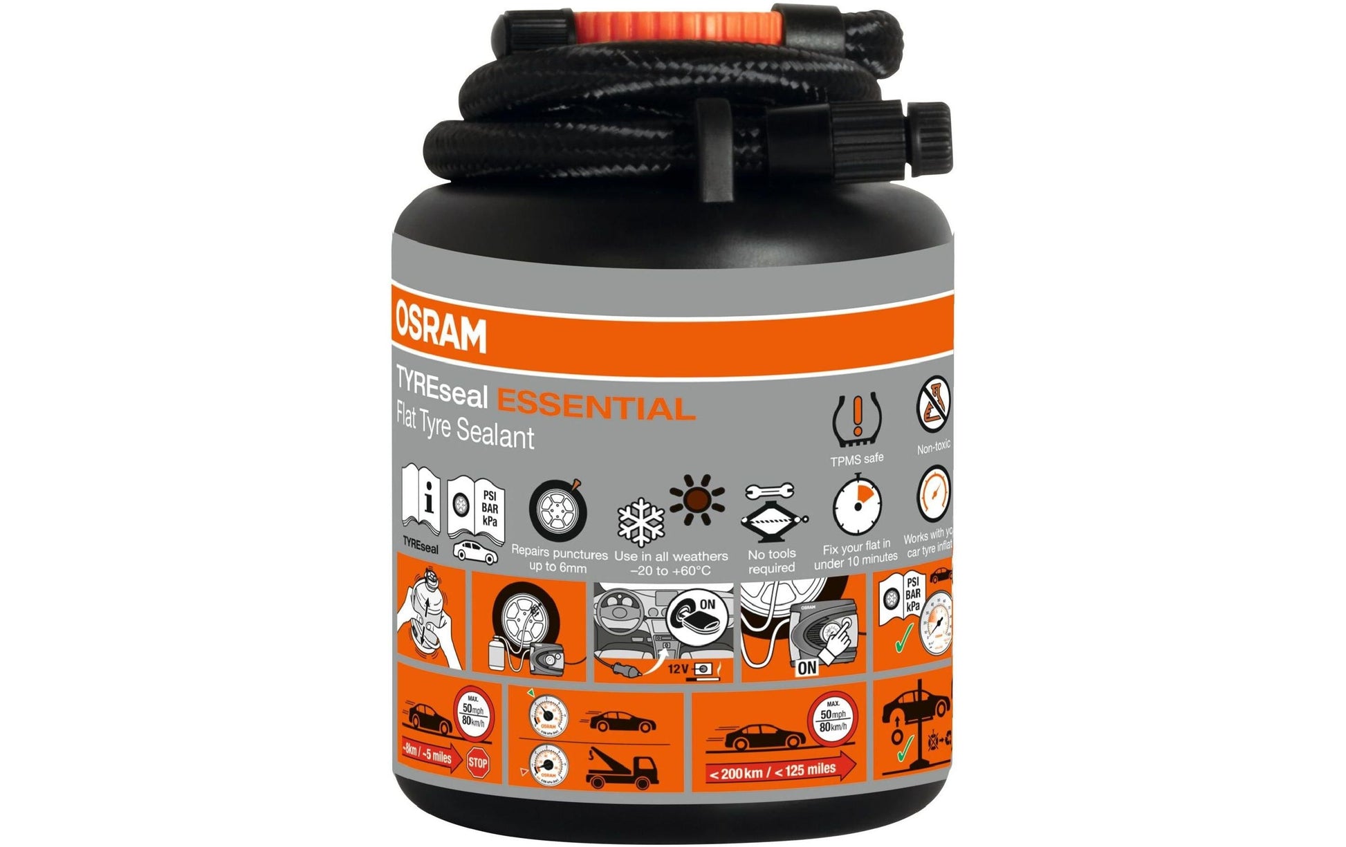 Osram TYREseal Reifendichtmittel ESSENTIAL – für Reifen – 450 ml