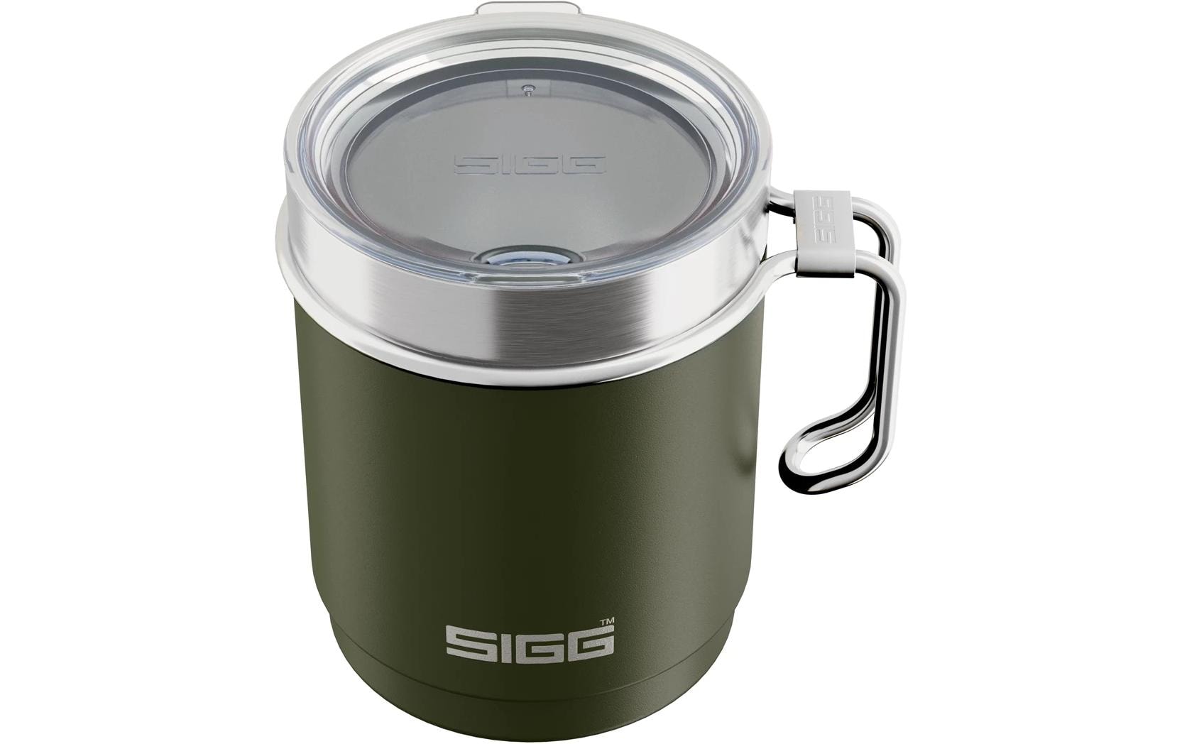 SIGG Thermobecher 300 ml – Doppelwandig, Edelstahl, Dunkelgrün