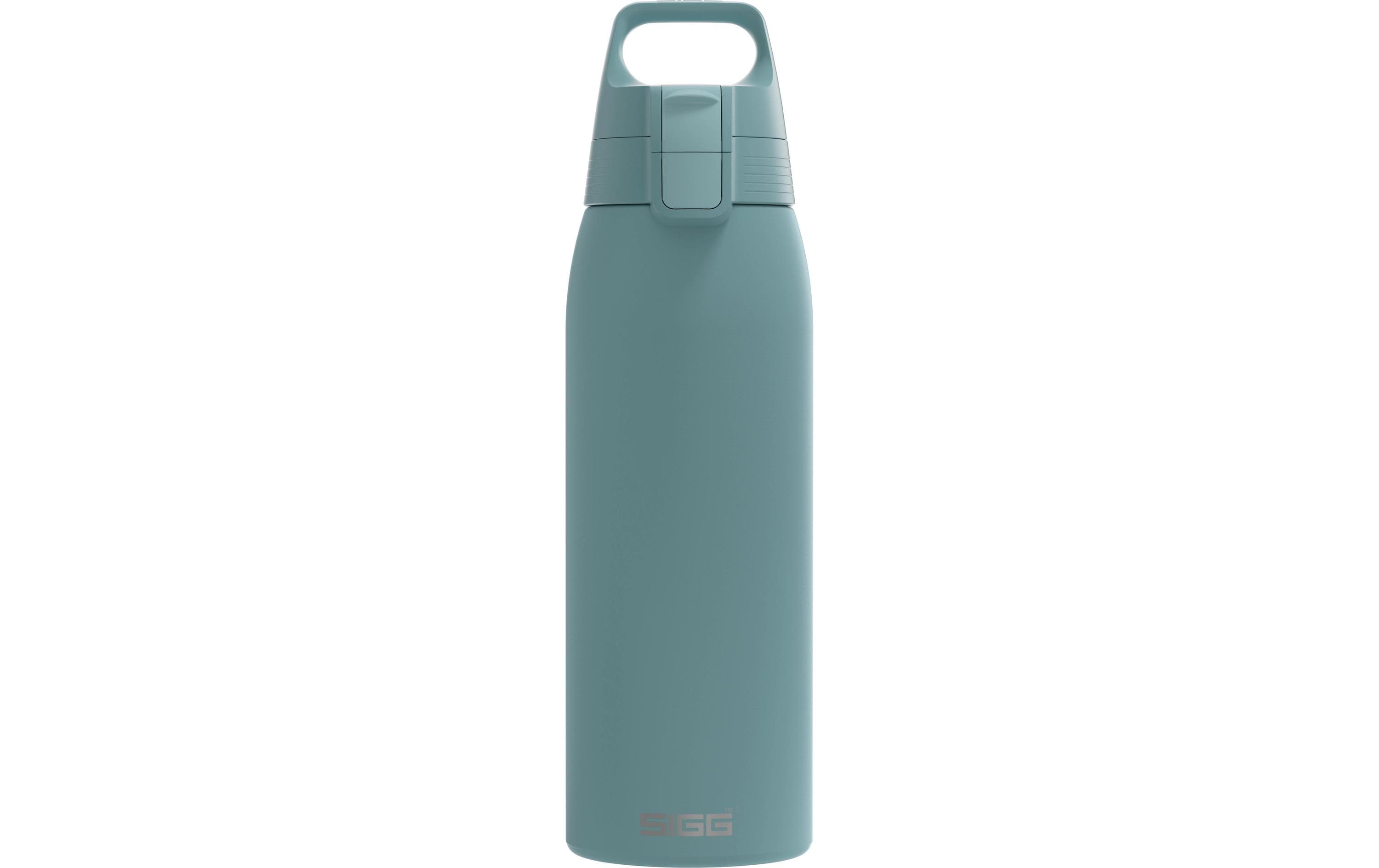 SIGG Shield One Kindertrinkflasche 1 l – BPA-frei, Edelstahl, Morning Blue