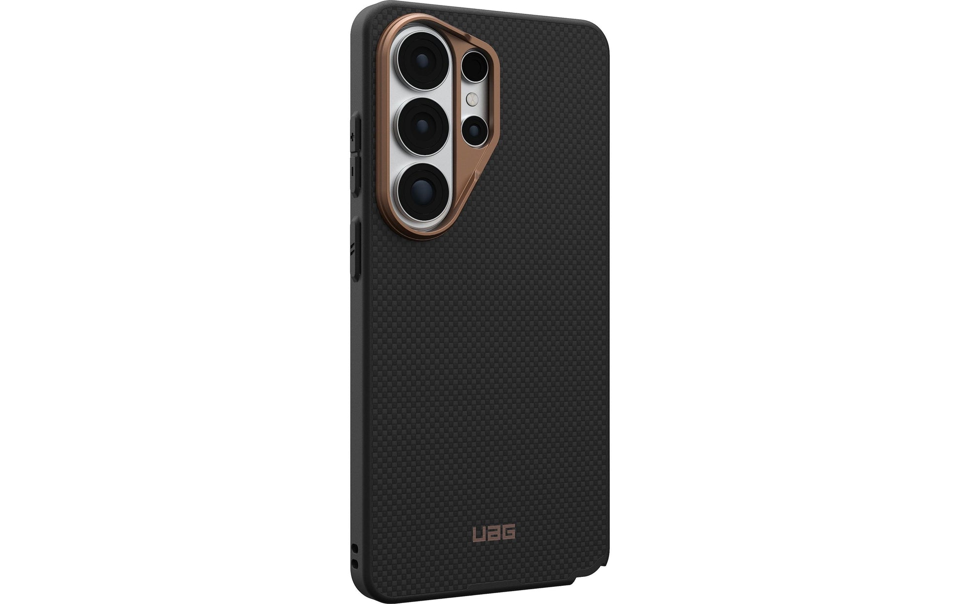 Urban Armor Gear UAG FIBR ARMR Backcover – für Samsung Galaxy S26 Ultra, MagSafe, PC, Schwarz/Bronze, stossdämpfend