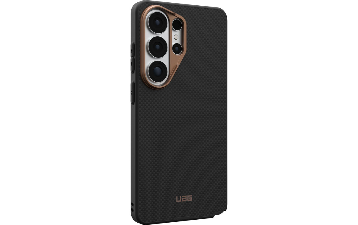 Urban Armor Gear UAG FIBR ARMR Backcover – für Samsung Galaxy S26 Ultra, MagSafe, PC, Schwarz/Bronze, stossdämpfend