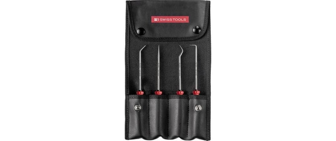 PB Swiss Tools PB 38681.CBB PickTool-Set – 4-teilig, Kunstleder-Etui