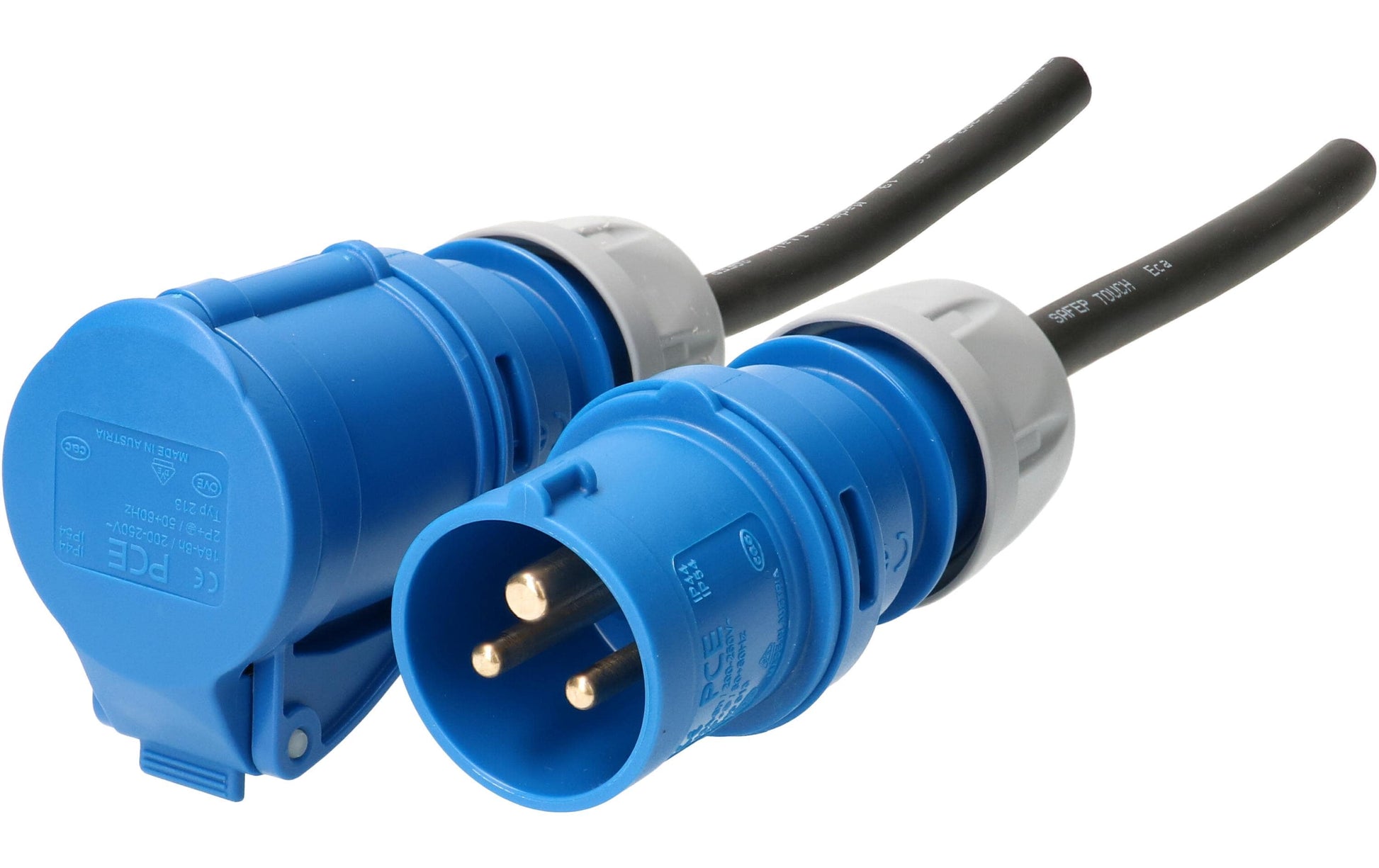 Maxcamp Verlängerungskabel, CEE 16-3–CEE 16-3, 10 m, 2,5 mm² – Schwarz