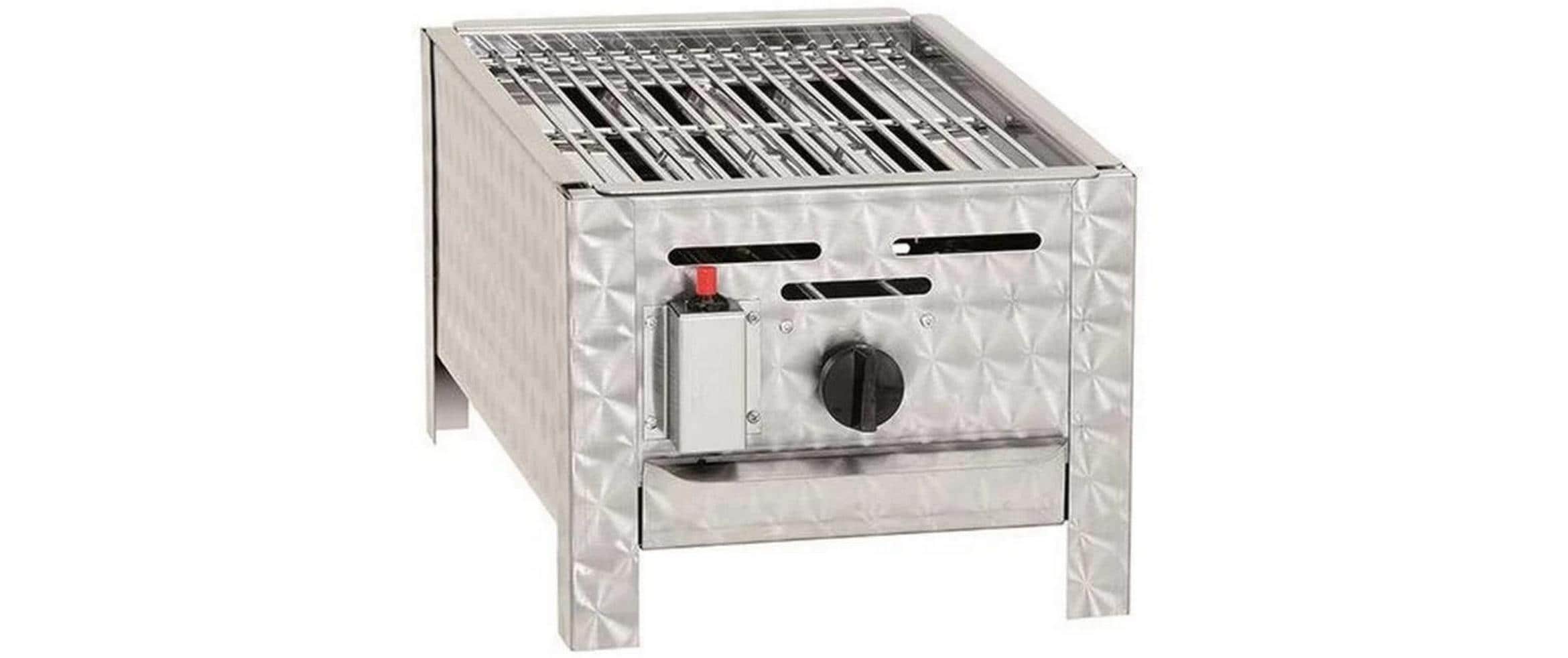 Blaser + Trösch Gastrobräter PROFI 1 – Gas, 1 Brenner, 47 × 29,5 cm, 4000 W – Edelstahl