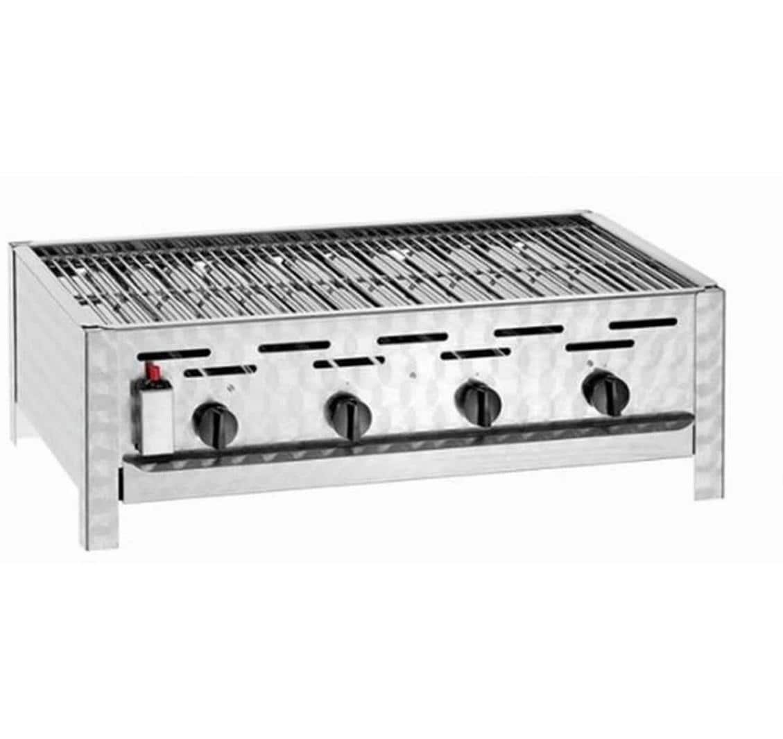 Blaser + trösch Gastrogrill PROFI 4 – 4 Brenner, Gas, 18 kW, 3572 cm² – Edelstahl