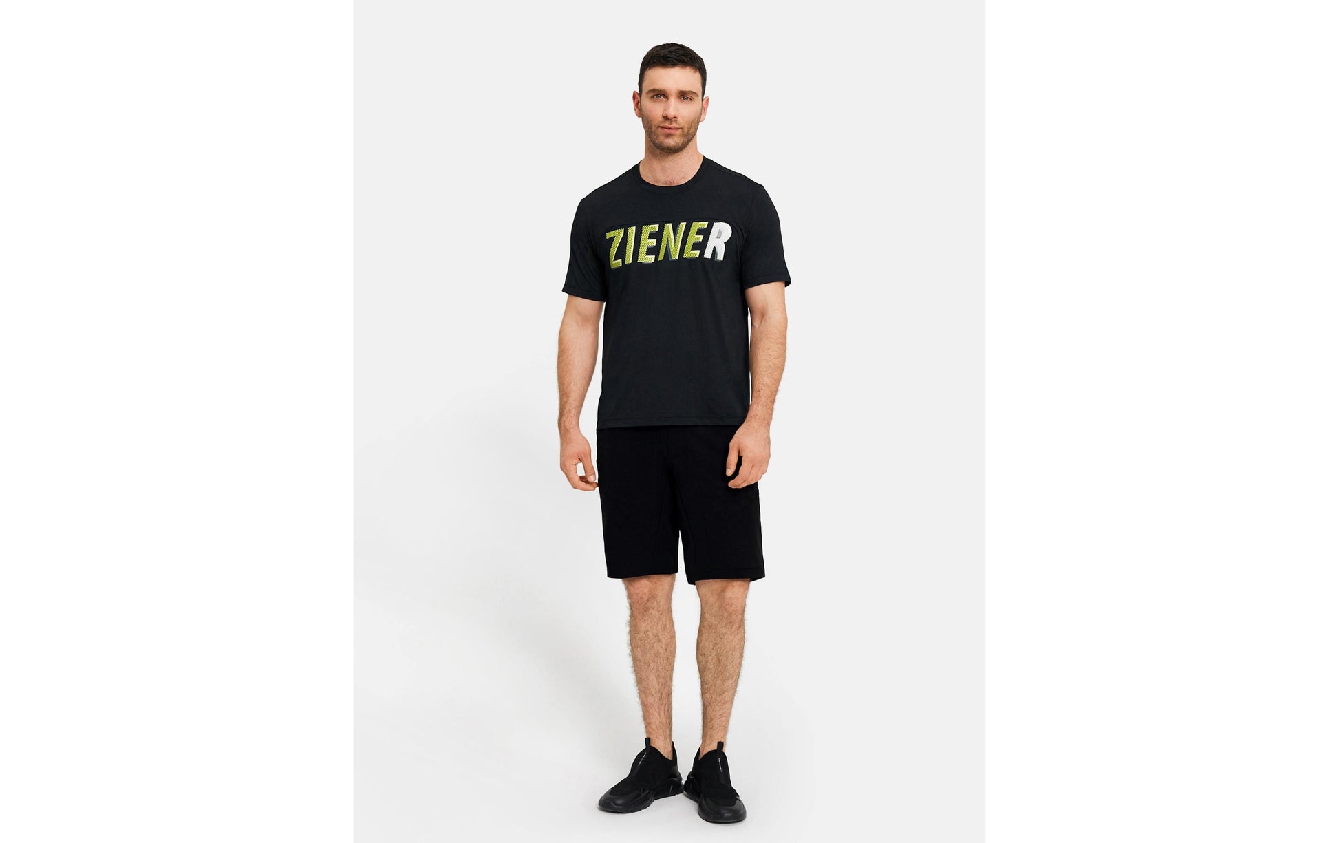 Ziener Herren-Bermuda-Shorts – Schwarz, Grösse 56