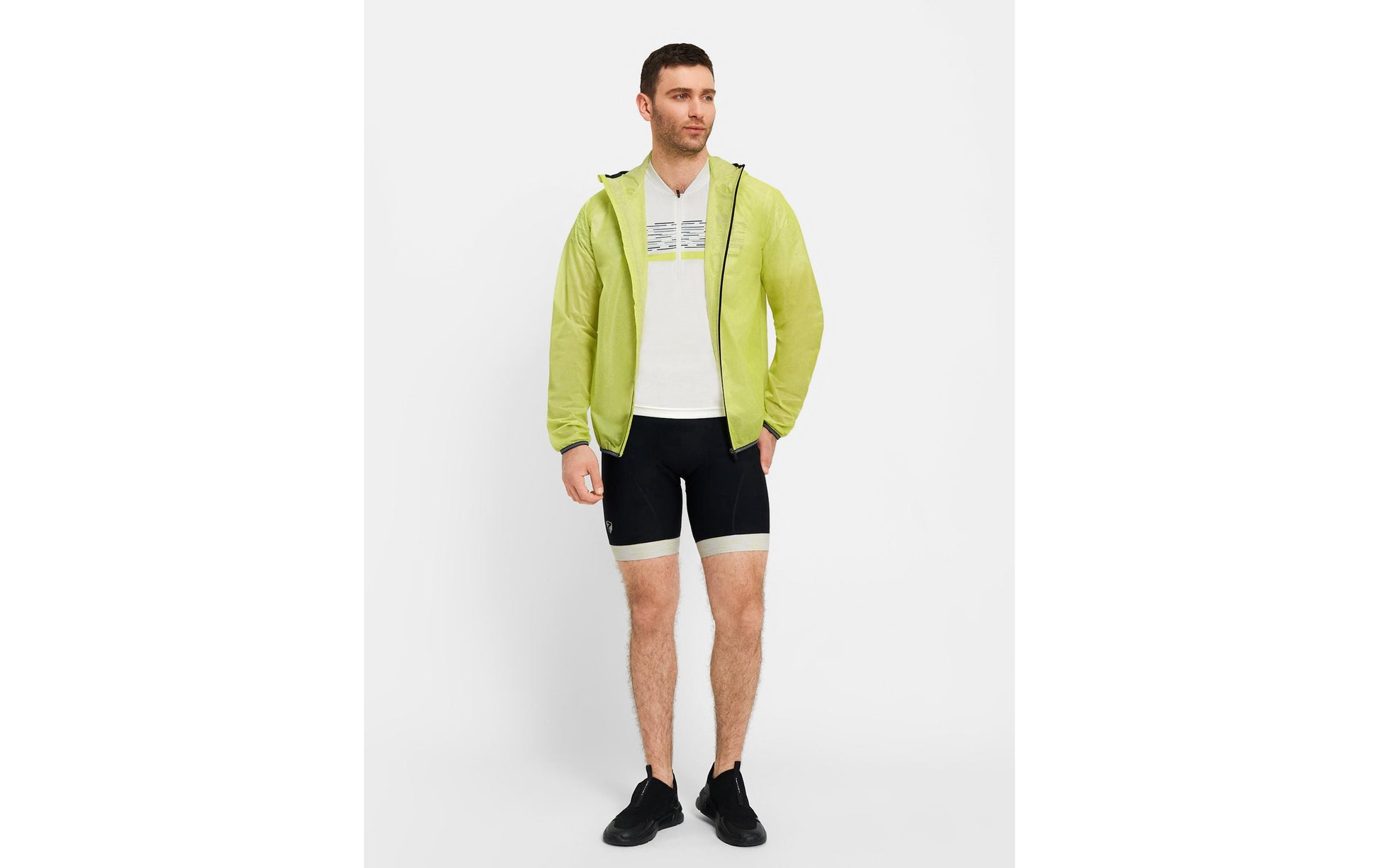 Ziener Herren-Wetterjacke NATIUS-Z – gelbgrün, Grösse 58