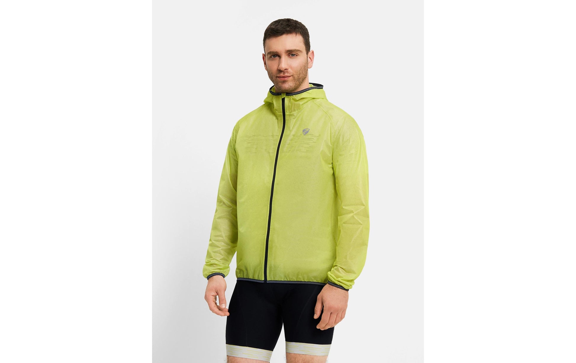 Ziener Herren-Wetterjacke NATIUS-Z – gelbgrün, Grösse 58