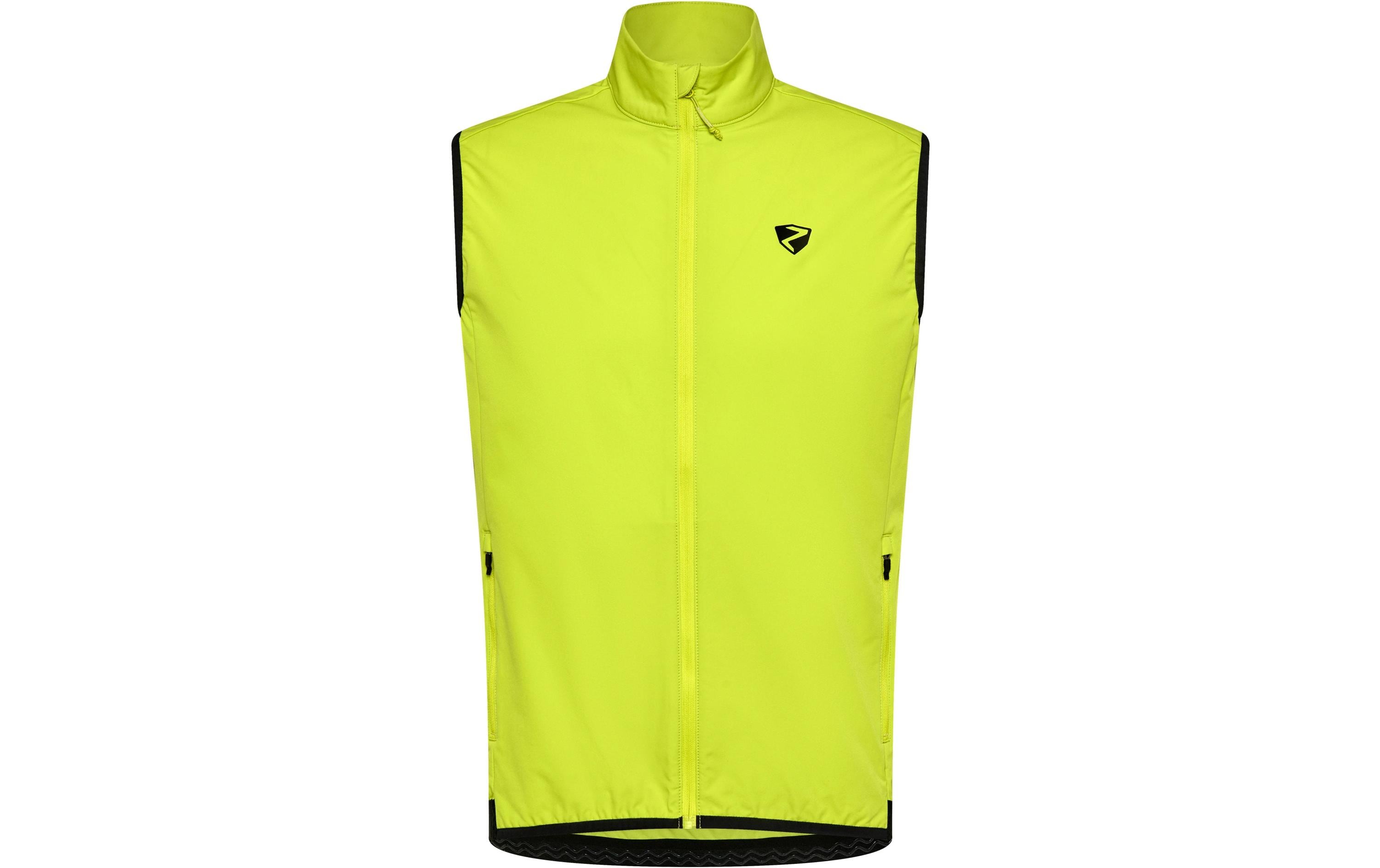 Ziener Veloweste – Grösse 50, Gelbgrün, Polyester, Herren