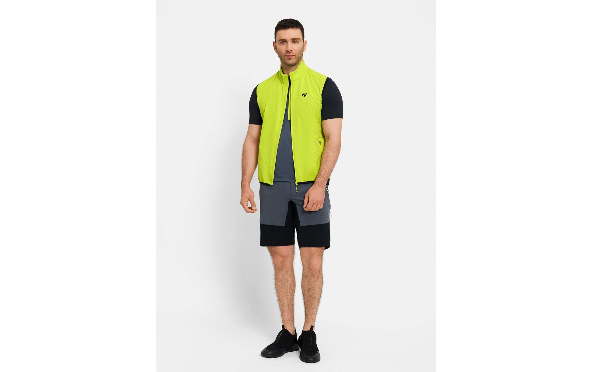 Ziener Veloweste NASIM-Z – Gelbgrün, Grösse 56, Polyester, Herren