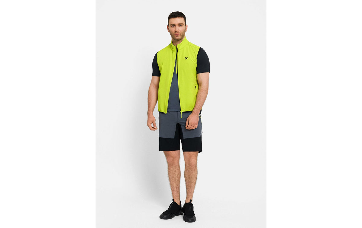 Ziener Veloweste NASIM-Z – Grösse 58, Gelbgrün, Polyester, Herren, reflektierend