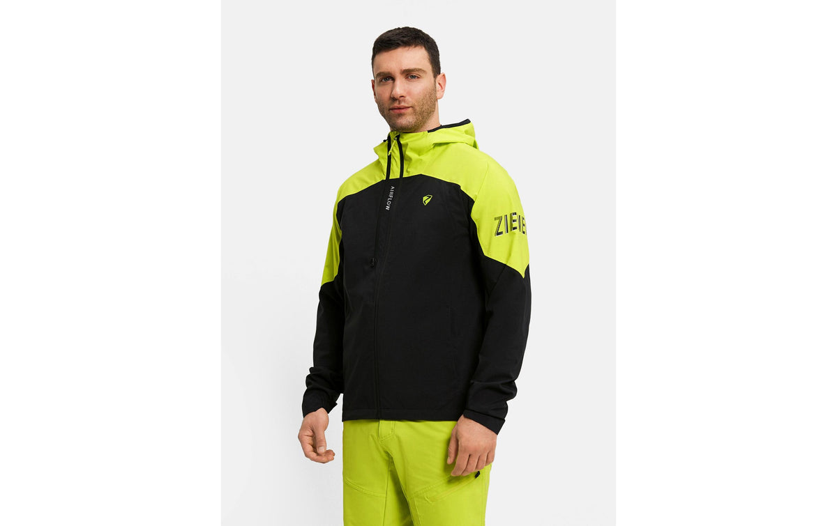 Ziener Herren-Wetterjacke NEMIL-Z – grün/schwarz, Grösse 50