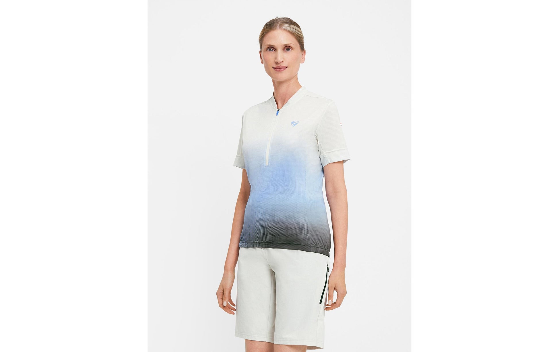 Ziener Damen-Funktionsshirt NELENIA-Z – blau/weiss, Grösse 44