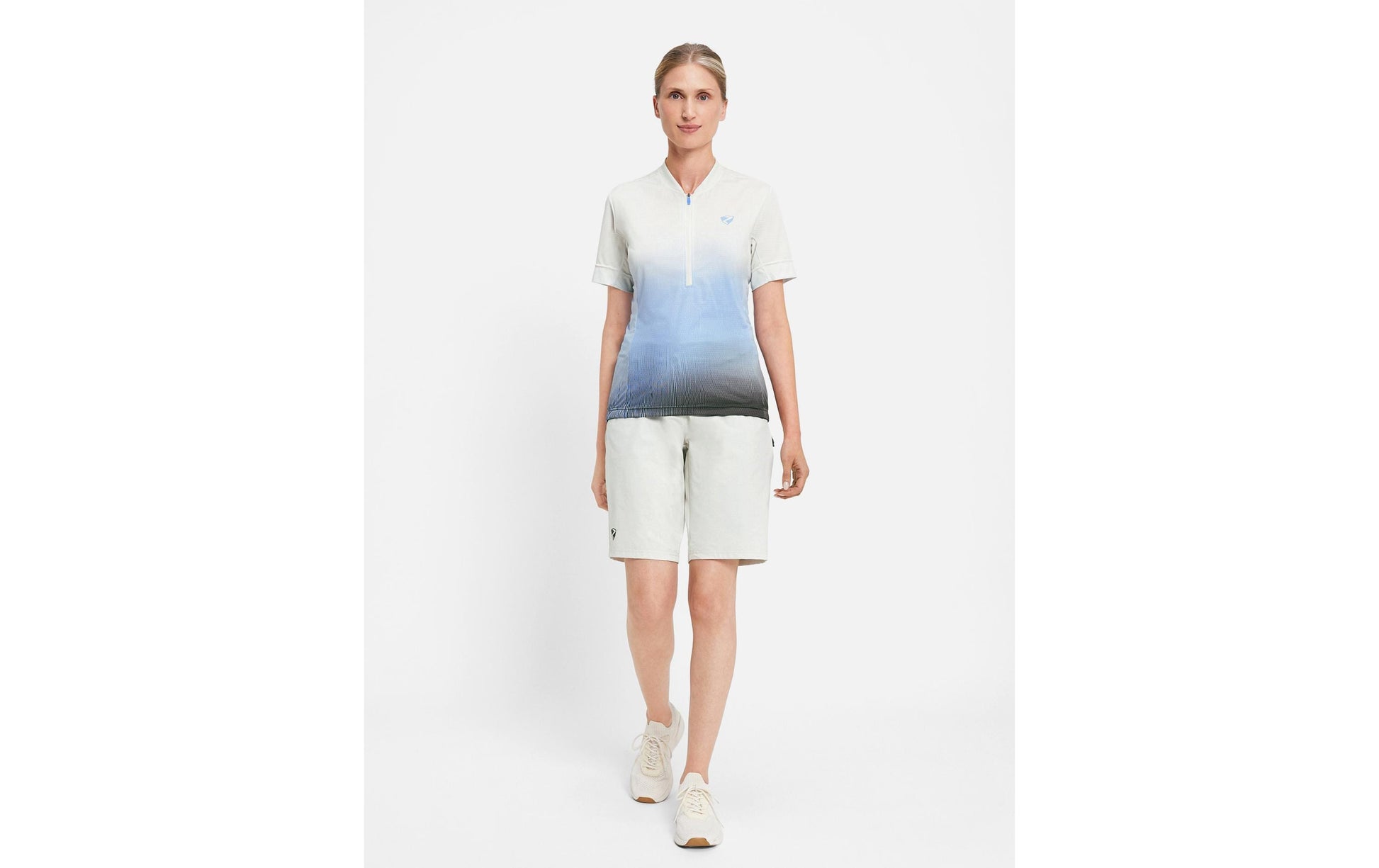 Ziener Damen-Funktionsshirt NELENIA-Z – blau/weiss, Grösse 44